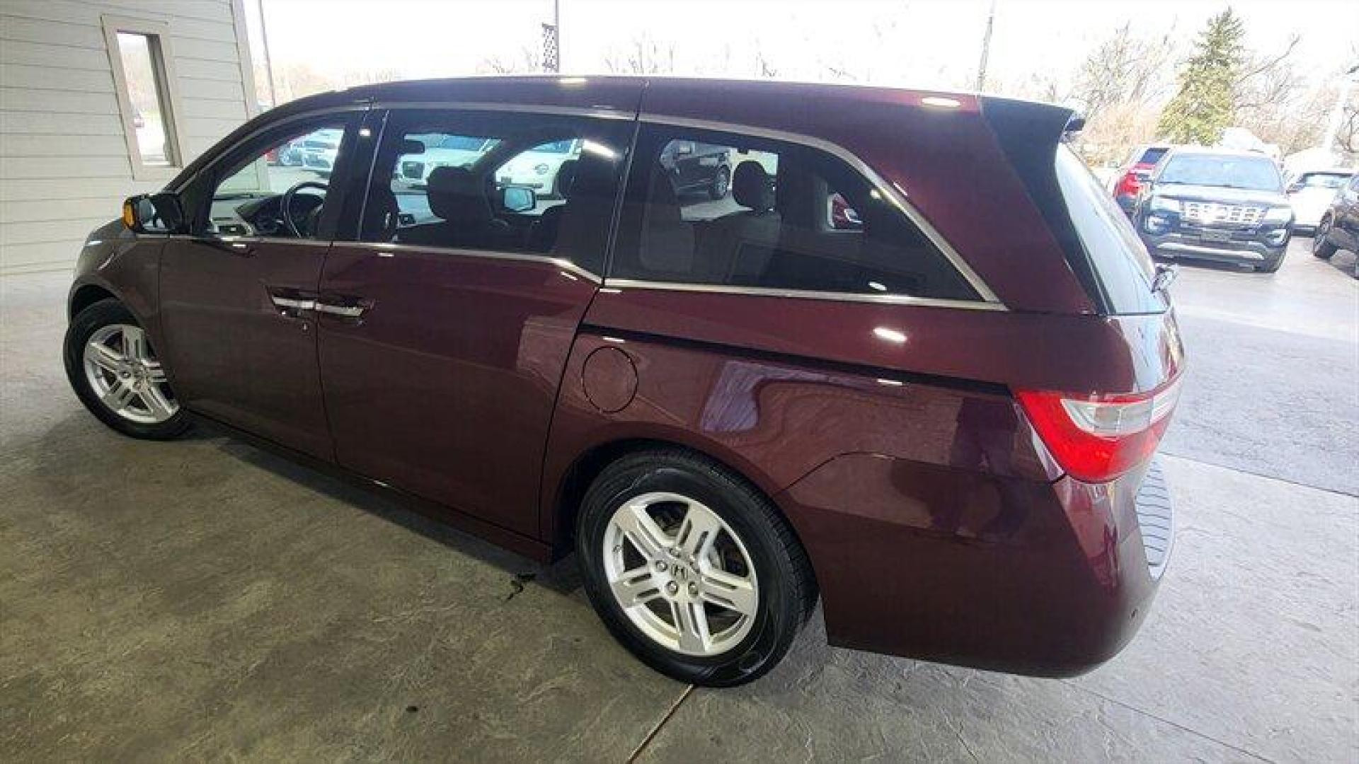 2013 Dark Cherry Pearl Honda Odyssey Touring (5FNRL5H98DB) with an 3.5L V6 248hp 250ft. engine, Automatic transmission, located at 25355 Eames Street, Channahon, IL, 60410, (815) 467-1807, 41.429108, -88.228432 - Introducing the 2013 Honda Odyssey Touring, a luxurious and reliable minivan that's perfect for families on the go. Powered by a 3.5L V6 engine that delivers an impressive 248 horsepower and 250 ft.-lb. of torque, this vehicle is a joy to drive. With less than 69,000 miles on the odometer, this Hon - Photo#9