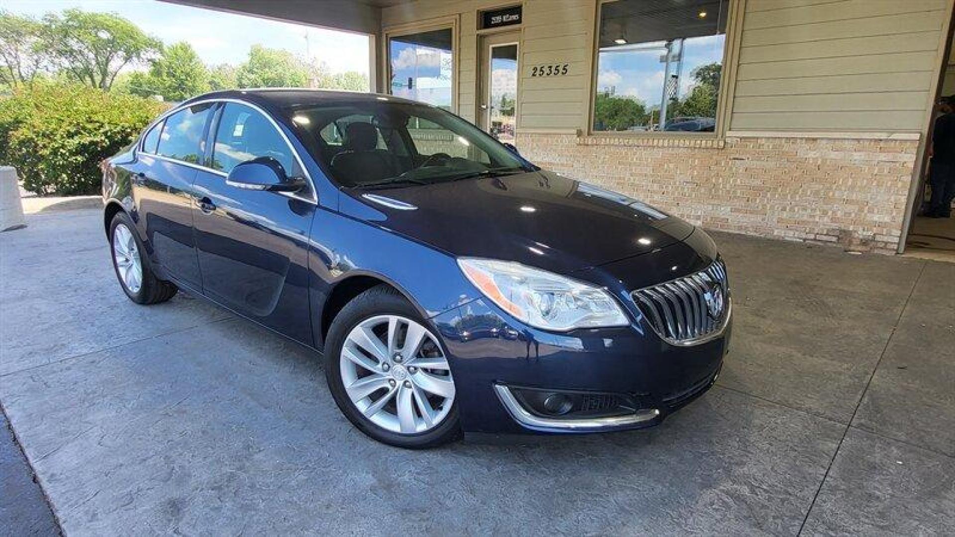 2016 Dark Sapphire Blue Metallic Buick Regal 1SV (2G4G25EK1G9) with an Ecotec 2.4L Flex Fuel I4 182hp 172ft. lbs. engine, Automatic transmission, located at 25355 Eames Street, Channahon, IL, 60410, (815) 467-1807, 41.429108, -88.228432 - Photo#0