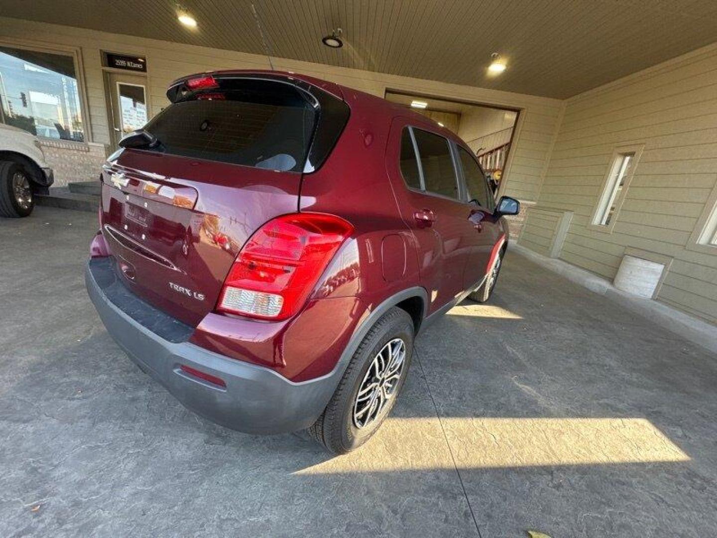 2016 Crimson Metallic Chevrolet Trax LS (3GNCJKSB4GL) with an Ecotec 1.4L Turbo I4 138hp 148ft. lbs. engine, Automatic transmission, located at 25355 Eames Street, Channahon, IL, 60410, (815) 467-1807, 41.429108, -88.228432 - Photo#4