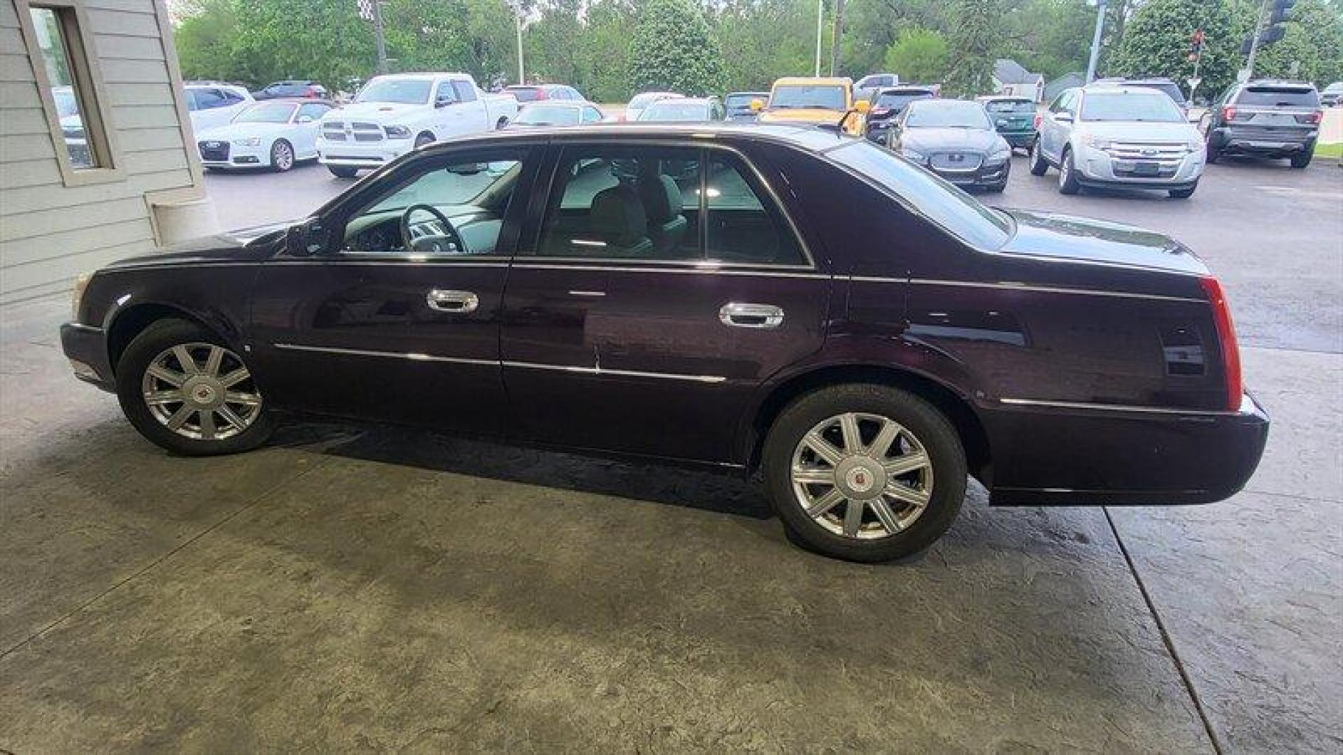 2008 Black Cherry Cadillac DTS 1SC (1G6KD57Y18U) with an Northstar 4.6L V8 275hp 295ft. lbs. engine, Automatic transmission, located at 25355 Eames Street, Channahon, IL, 60410, (815) 467-1807, 41.429108, -88.228432 - Introducing the 2008 Cadillac DTS, a luxurious sedan that boasts power and performance. Equipped with a Northstar 4.6L V8 engine that produces 275 horsepower and 295ft. lbs. of torque, this vehicle is engineered to deliver a smooth and powerful driving experience. This Cadillac DTS has been meticul - Photo#5