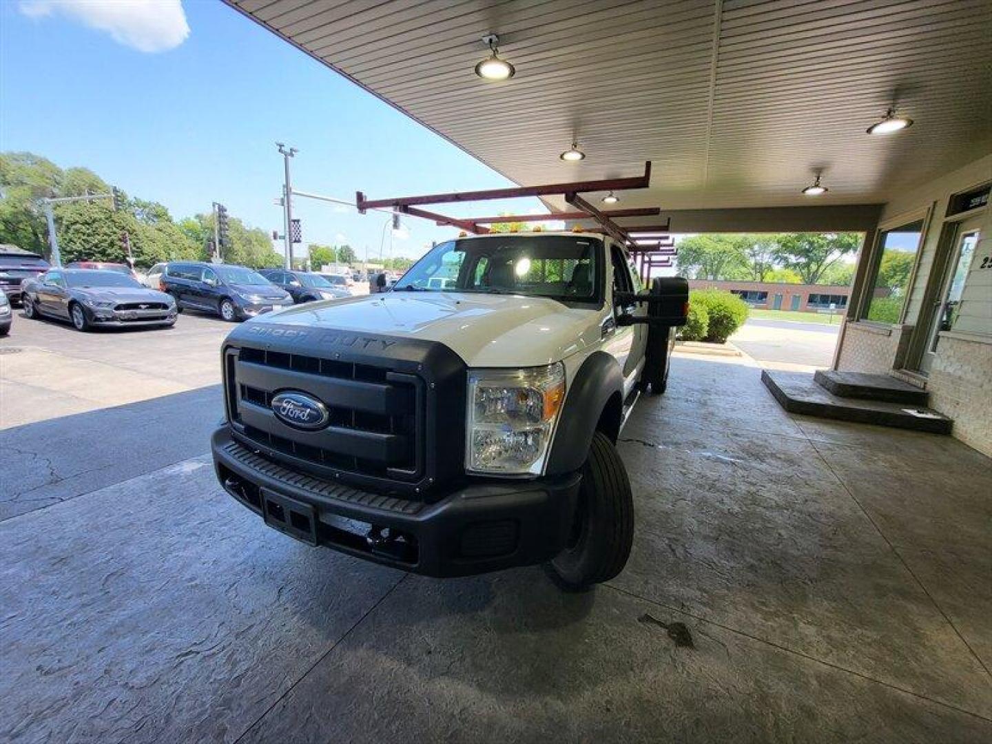 2013 White Ford F-450 XL DRW (1FD9X4GT8DE) with an 6.7 engine, Automatic transmission, located at 25355 Eames Street, Channahon, IL, 60410, (815) 467-1807, 41.429108, -88.228432 - ** PRICED TO MOVE, NEEDS SOME WORK. ** KNAPHEIDE BOX IS 11 FOTT LONG X 54 INCHES WIDE . RUNS AND DRIVES, AC DOESNT WORK, REAR SEAT REMOVED FOR POWER INVERTER, WHEEL BENT, STEERING WHEEL TORN, BOX HAS DAMAGE, HAS TUNER AND BEEN DELETED, RADIO WORKS BUT DISPLAY DOESN'T LIGHT UP. If you're ready for a - Photo#14