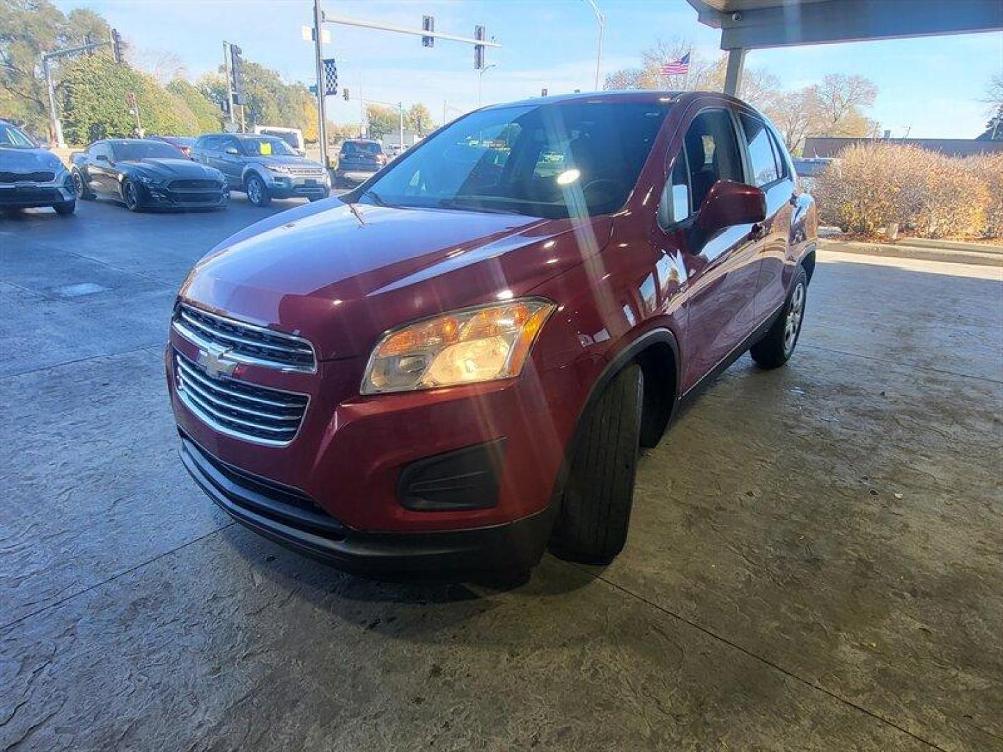 2015 Victory Red Chevrolet Trax LS (KL7CJKSB7FB) with an Ecotec 1.4L Turbo I4 138hp 148ft. lbs. engine, Automatic transmission, located at 25355 Eames Street, Channahon, IL, 60410, (815) 467-1807, 41.429108, -88.228432 - Photo#11