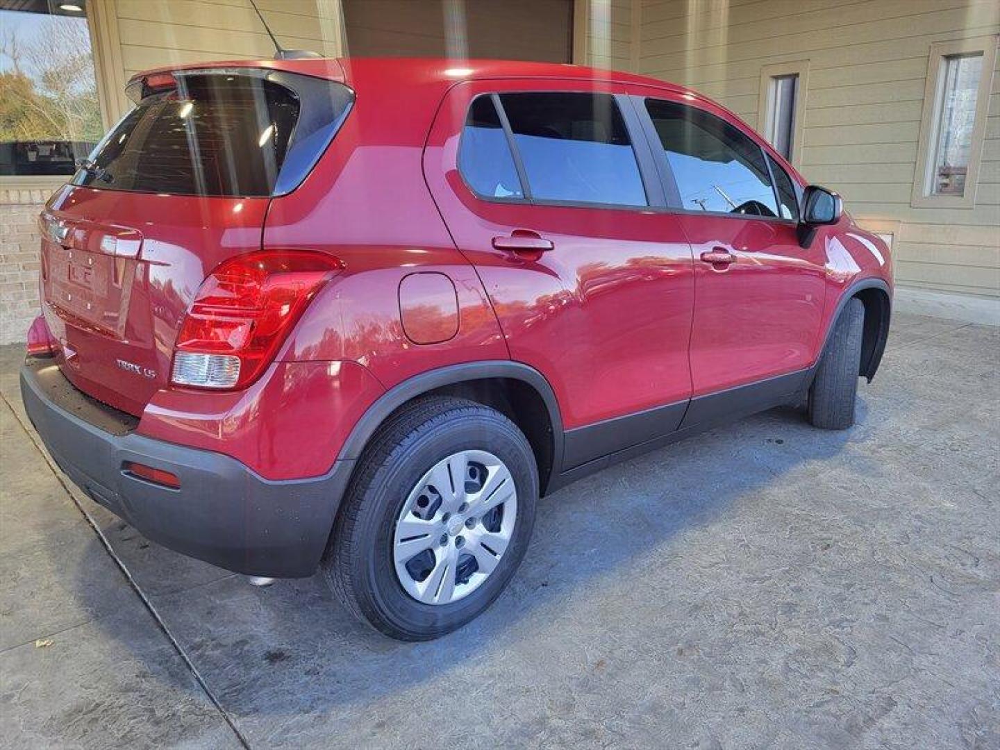 2015 Victory Red Chevrolet Trax LS (KL7CJKSB7FB) with an Ecotec 1.4L Turbo I4 138hp 148ft. lbs. engine, Automatic transmission, located at 25355 Eames Street, Channahon, IL, 60410, (815) 467-1807, 41.429108, -88.228432 - Photo#4