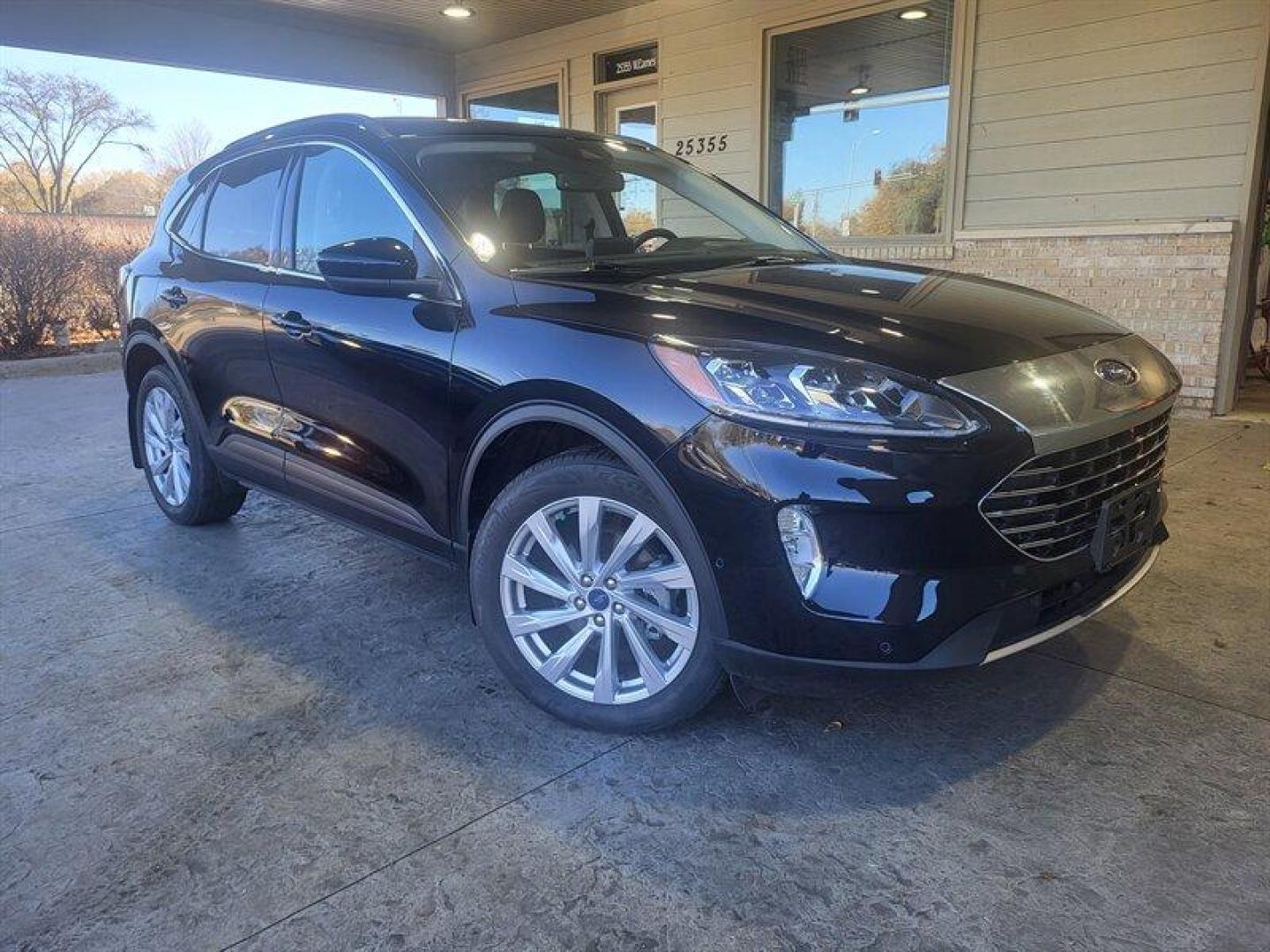 2022 Agate Black Ford Escape Titanium (1FMCU9J99NU) with an EcoBoost 2.0L Turbo I4 250hp 280ft. lbs. engine, Automatic transmission, located at 25355 Eames Street, Channahon, IL, 60410, (815) 467-1807, 41.429108, -88.228432 - If you're ready for a different, no hassle and pleasant car buying experience, then give us a chance! We're breaking the standard Car Sales mold and making one of our very own you'll be sure to appreciate! So, why buy from Crase Auto Connection? Here's a simple answer... For the experience you deser - Photo#0