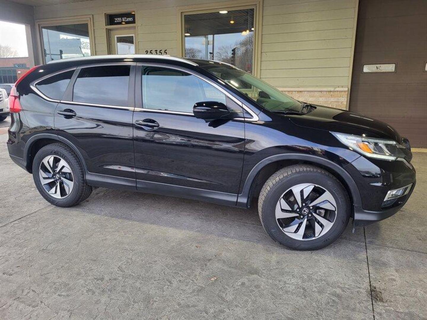 2016 Crystal Black Pearl Honda CR-V Touring (5J6RM4H97GL) with an 2.4L I4 185hp 181ft. lbs. engine, Automatic transmission, located at 25355 Eames Street, Channahon, IL, 60410, (815) 467-1807, 41.429108, -88.228432 - Photo#1