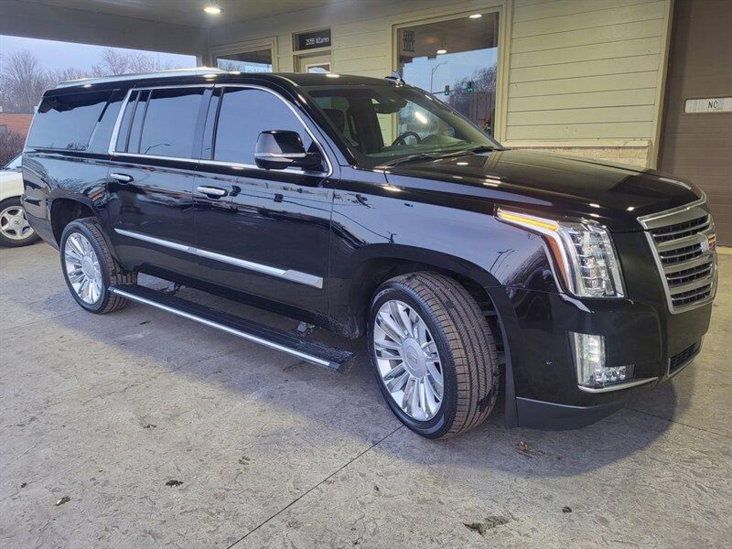 2018 Black Raven Cadillac Escalade Platinum Edition (1GYS4KKJ0JR) with an EcoTec3 6.2L V8 420hp 460ft. lbs. engine, Automatic transmission, located at 25355 Eames Street, Channahon, IL, 60410, (815) 467-1807, 41.429108, -88.228432 - Photo#0