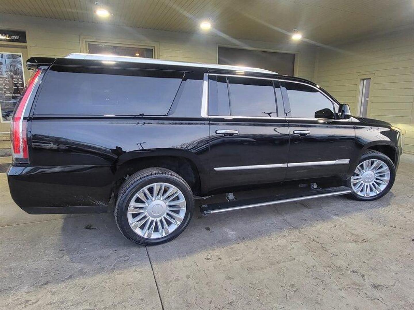 2018 Black Raven Cadillac Escalade Platinum Edition (1GYS4KKJ0JR) with an EcoTec3 6.2L V8 420hp 460ft. lbs. engine, Automatic transmission, located at 25355 Eames Street, Channahon, IL, 60410, (815) 467-1807, 41.429108, -88.228432 - Photo#1