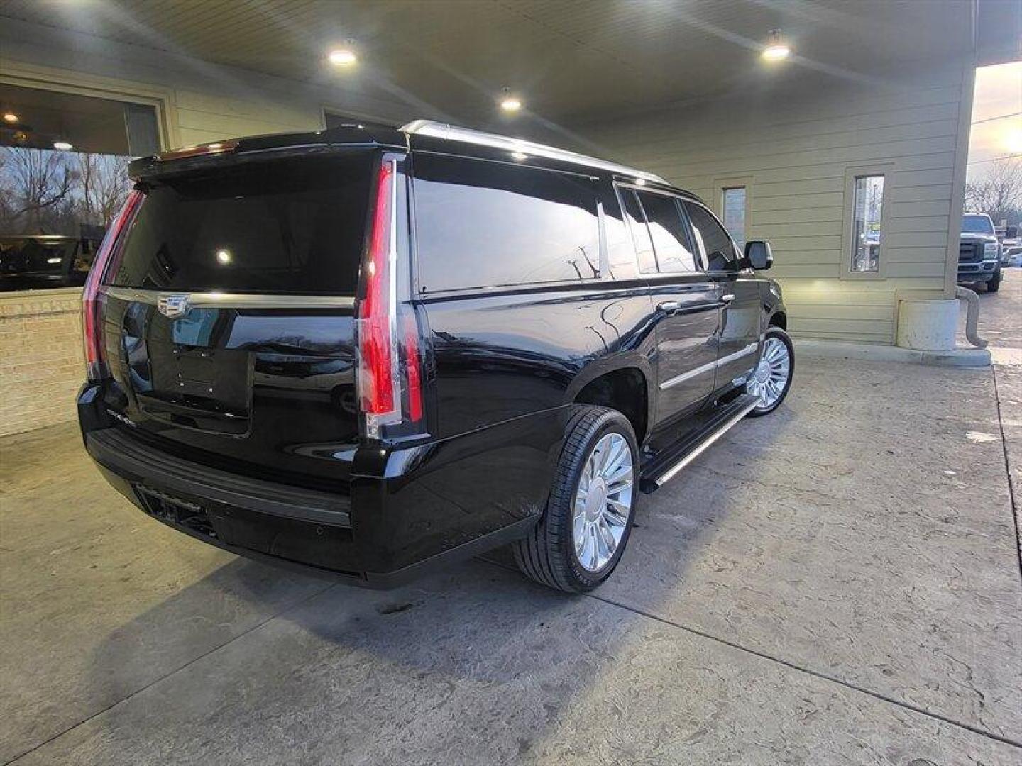 2018 Black Raven Cadillac Escalade Platinum Edition (1GYS4KKJ0JR) with an EcoTec3 6.2L V8 420hp 460ft. lbs. engine, Automatic transmission, located at 25355 Eames Street, Channahon, IL, 60410, (815) 467-1807, 41.429108, -88.228432 - Photo#2