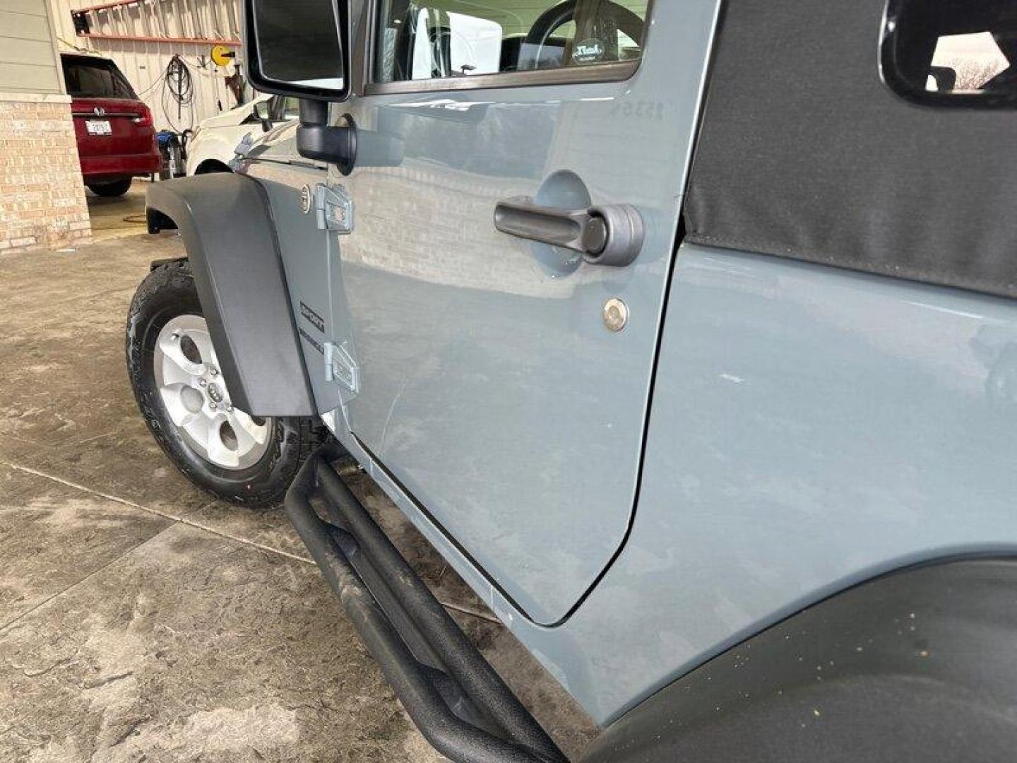 2014 Granite Crystal Metallic Clear Coat Jeep Wrangler Sport (1C4AJWAG3EL) with an 3.6L V6 285hp 260ft. lbs. engine, 6 Speed Manual transmission, located at 25355 Eames Street, Channahon, IL, 60410, (815) 467-1807, 41.429108, -88.228432 - Photo#10