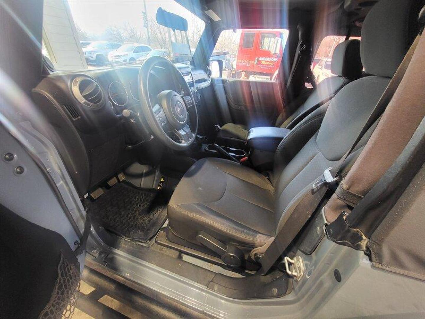 2014 Granite Crystal Metallic Clear Coat Jeep Wrangler Sport (1C4AJWAG3EL) with an 3.6L V6 285hp 260ft. lbs. engine, 6 Speed Manual transmission, located at 25355 Eames Street, Channahon, IL, 60410, (815) 467-1807, 41.429108, -88.228432 - Photo#14