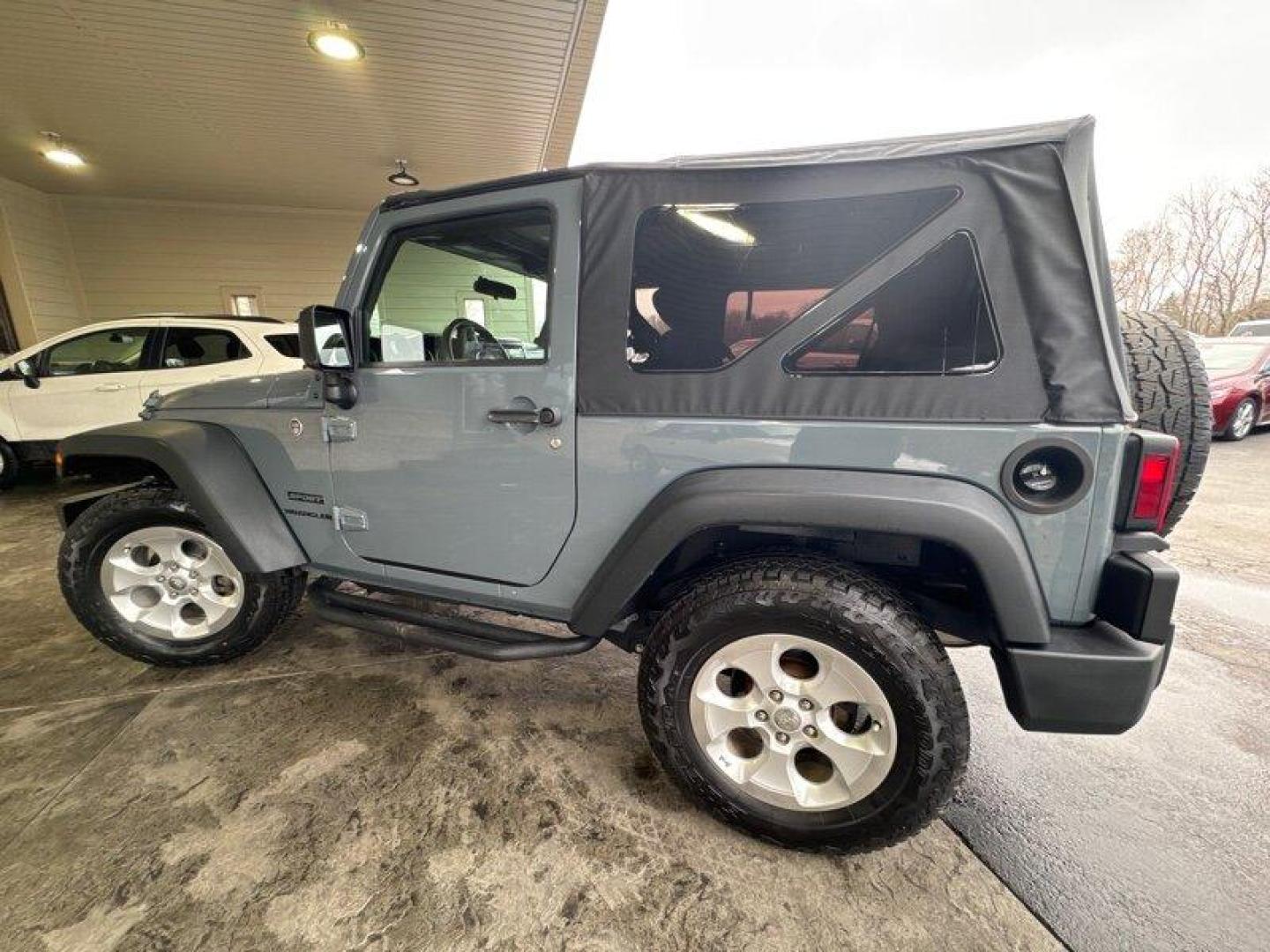 2014 Granite Crystal Metallic Clear Coat Jeep Wrangler Sport (1C4AJWAG3EL) with an 3.6L V6 285hp 260ft. lbs. engine, 6 Speed Manual transmission, located at 25355 Eames Street, Channahon, IL, 60410, (815) 467-1807, 41.429108, -88.228432 - Photo#7