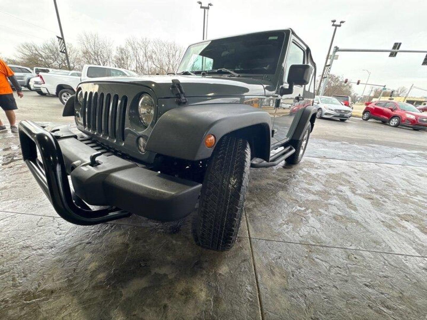 2014 Granite Crystal Metallic Clear Coat Jeep Wrangler Sport (1C4AJWAG3EL) with an 3.6L V6 285hp 260ft. lbs. engine, 6 Speed Manual transmission, located at 25355 Eames Street, Channahon, IL, 60410, (815) 467-1807, 41.429108, -88.228432 - Photo#8