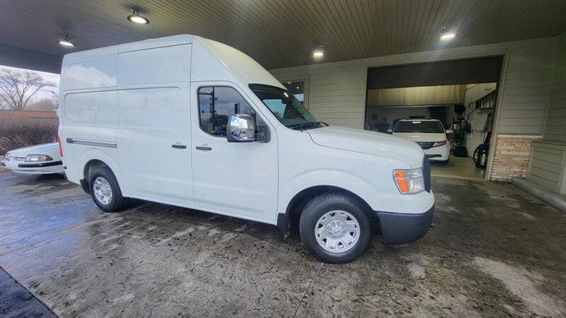 2016 Glacier White Nissan NV SV High Roof (1N6AF0LY2GN) with an 5.6L V8 317hp 385ft. lbs. engine, Automatic transmission, located at 25355 Eames Street, Channahon, IL, 60410, (815) 467-1807, 41.429108, -88.228432 - Photo#2