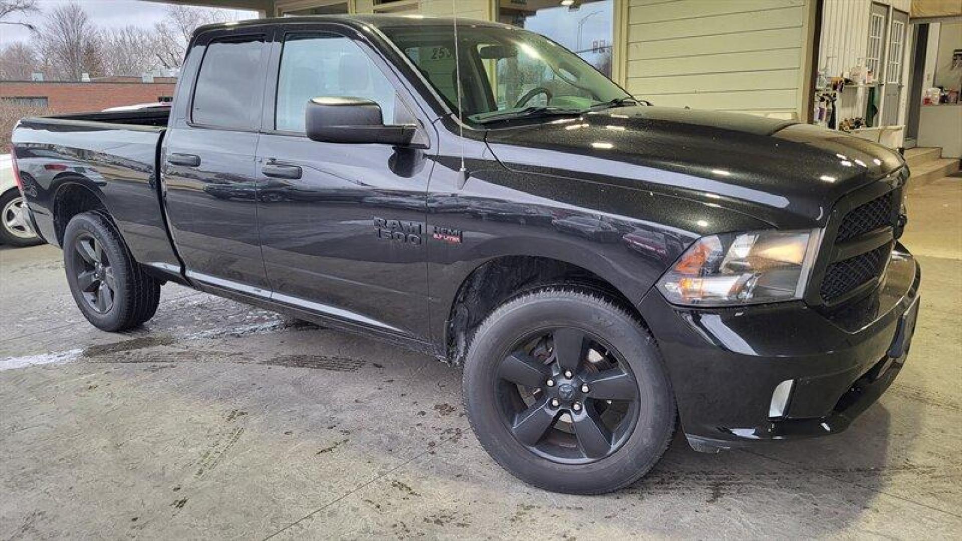 2017 Brilliant Black Crystal Pearl Coat RAM 1500 Express (1C6RR7FT2HS) with an HEMI 5.7L V8 395hp 410ft. lbs. engine, Automatic transmission, located at 25355 Eames Street, Channahon, IL, 60410, (815) 467-1807, 41.429108, -88.228432 - Looking for a truck that can handle anything you throw its way? Look no further than the 2017 RAM 1500 Express. This beast of a vehicle is powered by a HEMI 5.7L V8 engine that pumps out an impressive 395 horsepower and 410 ft. lbs. of torque. But it's not just about power. The RAM 1500 Express co - Photo#0