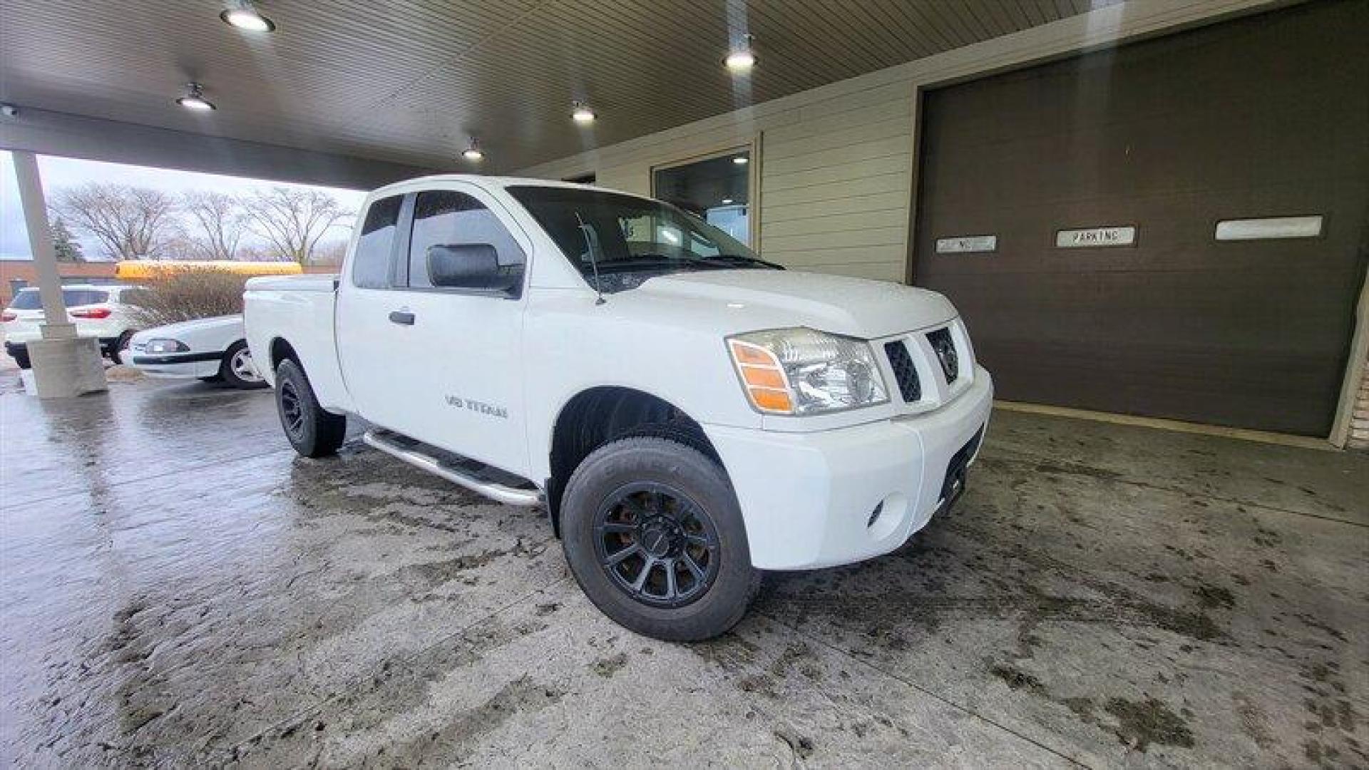 2005 White Nissan Titan XE (1N6BA06A15N) with an 5.6L Flex Fuel V8 DOHC 32V FI Engine engine, Automatic transmission, located at 25355 Eames Street, Channahon, IL, 60410, (815) 467-1807, 41.429108, -88.228432 - ** LOCAL TRADE IN, RUST FREE SOUTHERN TRUCK, PRICED TO MOVE. ** Looking for a powerful and reliable truck? Check out this 2005 Nissan Titan XE 4dr King Cab XE! Powered by a 5.6L Flex Fuel V8 DOHC 32V FI Engine, this beast is ready to tackle any challenge. With below 177,000 miles and averaging less - Photo#0