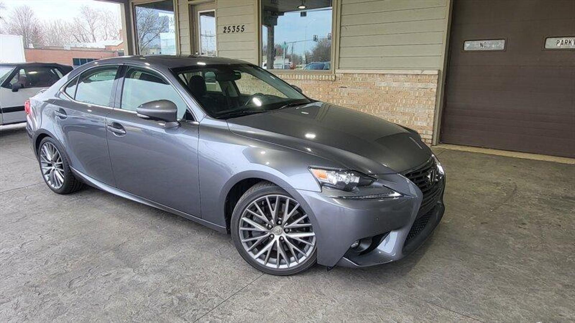 2016 Nebula Gray Pearl Lexus IS 200t 200t (JTHBA1D24G5) with an 2.0L Turbo I4 241hp 258ft. lbs. engine, Automatic transmission, located at 25355 Eames Street, Channahon, IL, 60410, (815) 467-1807, 41.429108, -88.228432 - This 2016 Lexus IS 200t is a sleek and stylish vehicle that is sure to turn heads on the road. It is equipped with a powerful 2.0L Turbo I4 engine that delivers 241 horsepower and 258ft. lbs. of torque, making it a joy to drive. The factory default features are impressive and include a premium sound - Photo#0