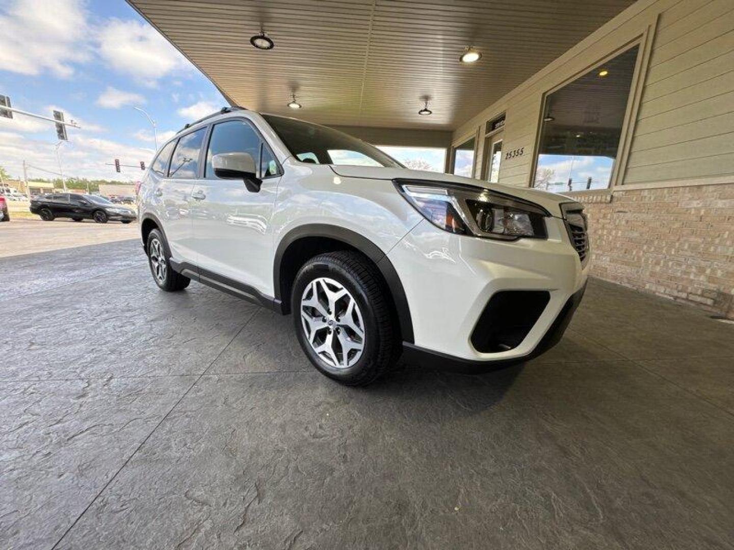 2020 Crystal White Pearl Subaru Forester Premium (JF2SKAJC9LH) with an 2.5L H4 182hp 178ft. lbs. engine, Automatic transmission, located at 25355 Eames Street, Channahon, IL, 60410, (815) 467-1807, 41.429108, -88.228432 - Looking for a reliable and stylish SUV that can handle any terrain? Look no further than the 2020 Subaru Forester Premium! This powerful vehicle is powered by a 2.5L H4 engine that packs 182 horsepower and 178ft. lbs. of torque, making it perfect for both off-road adventures and city driving. One o - Photo#0