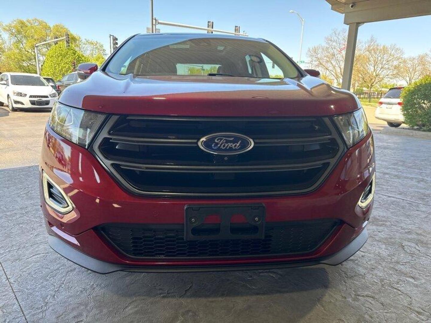 2016 Ruby Red Metallic Tinted Clearcoat Ford Edge Sport (2FMPK4AP4GB) with an EcoBoost 2.7L Turbo V6 315hp 350ft. lbs. engine, Automatic transmission, located at 25355 Eames Street, Channahon, IL, 60410, (815) 467-1807, 41.429108, -88.228432 - Introducing the 2016 Ford Edge Sport, the perfect car for those who refuse to compromise on style, power, and comfort. This Ruby Red Metallic Tinted Clearcoat beauty is powered by a 2.7L Turbo V6 engine that packs a punch with 315 horsepower and 350ft. lbs of torque. It's so powerful, you'll feel li - Photo#9