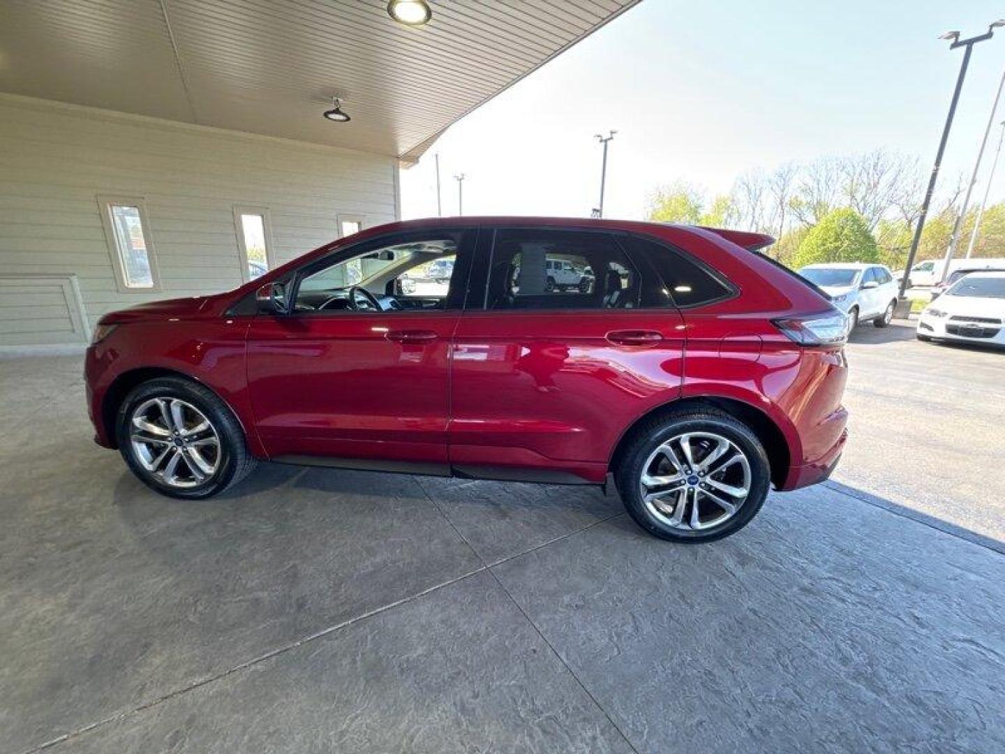 2016 Ruby Red Metallic Tinted Clearcoat Ford Edge Sport (2FMPK4AP4GB) with an EcoBoost 2.7L Turbo V6 315hp 350ft. lbs. engine, Automatic transmission, located at 25355 Eames Street, Channahon, IL, 60410, (815) 467-1807, 41.429108, -88.228432 - Introducing the 2016 Ford Edge Sport, the perfect car for those who refuse to compromise on style, power, and comfort. This Ruby Red Metallic Tinted Clearcoat beauty is powered by a 2.7L Turbo V6 engine that packs a punch with 315 horsepower and 350ft. lbs of torque. It's so powerful, you'll feel li - Photo#7