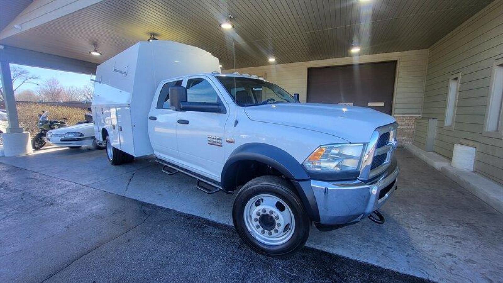 2016 White RAM 4500 SLT (3C7WRLFJ8GG) with an 6.4 engine, Automatic transmission, located at 25355 Eames Street, Channahon, IL, 60410, (815) 467-1807, 41.429108, -88.228432 - ** RUST FREE FLORIDA TRUCK WITH A 11 FOOT KNAPHEIDE ENCLOSED UTILITY BODY. 74 IN TALL, 90 IN WIDE, 54 IN WIDE ON THE FLOOR. ** Introducing a 2016 RAM 4500 that is powered by a 6.4 engine, which delivers an impressive performance. This truck has a white exterior and is in excellent overall condition - Photo#0