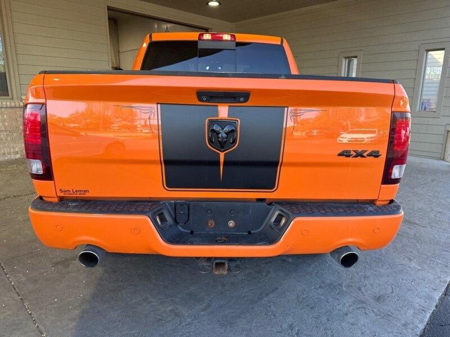 2015 Ignition Orange Clear Coat RAM 1500 Sport (1C6RR7MT9FS) with an HEMI 5.7L V8 395hp 410ft. lbs. engine, Automatic transmission, located at 25355 Eames Street, Channahon, IL, 60410, (815) 467-1807, 41.429108, -88.228432 - Looking for a truck that's got power for days and style to spare? Look no further than the 2015 RAM 1500 Sport! This bad boy is powered by a HEMI 5.7L V8 engine that delivers a whopping 395 horsepower and 410 foot-pounds of torque. That's right, you'll be able to haul just about anything you need wh - Photo#3