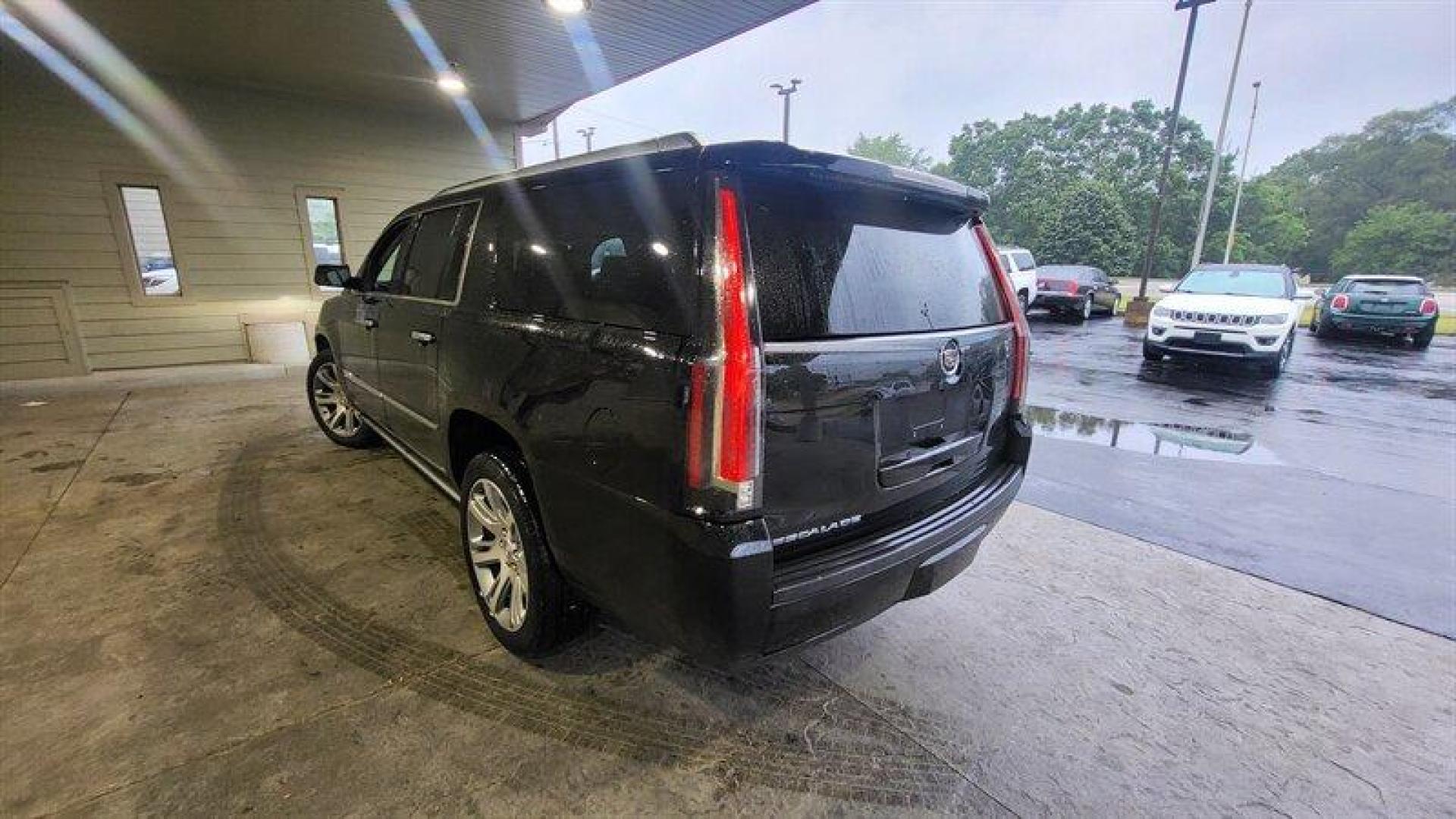 2015 Black Raven Cadillac Escalade ESV Premium (1GYS4JKJ1FR) with an EcoTec3 6.2L V8 420hp 460ft. lbs. engine, Automatic transmission, located at 25355 Eames Street, Channahon, IL, 60410, (815) 467-1807, 41.429108, -88.228432 - Ladies and gentlemen, buckle up and get ready to hear about the 2015 Cadillac Escalade ESV Premium! This luxurious SUV is powered by a beast of an engine, an EcoTec3 6.2L V8 that churns out 420 horsepower and 460 foot-pounds of torque. That's enough power to make you feel like you're driving a rocke - Photo#8