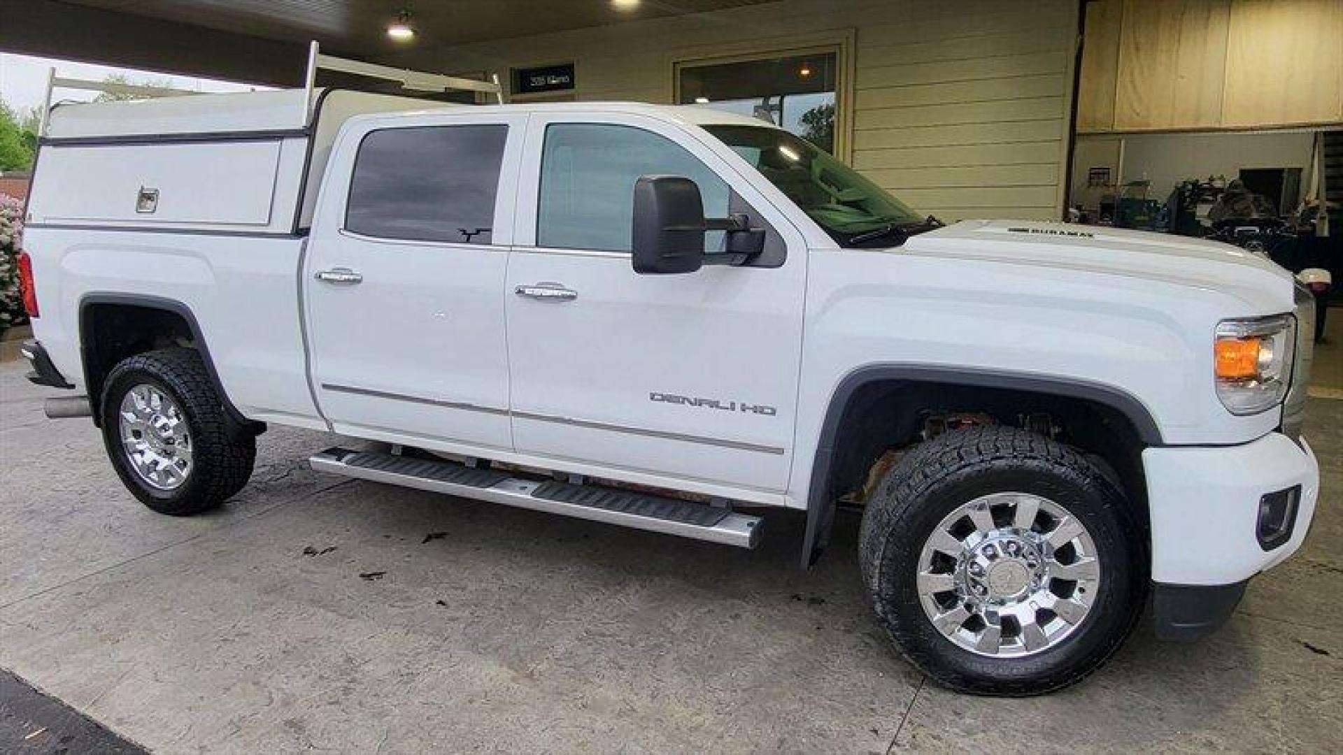 2015 Summit White GMC Sierra 2500 Denali (1GT120E83FF) with an Duramax 6.6L Diesel Turbo V8 397hp 765ft. lbs. engine, Automatic transmission, located at 25355 Eames Street, Channahon, IL, 60410, (815) 467-1807, 41.429108, -88.228432 - Oh honey, let me tell you about the 2015 GMC Sierra 2500 Denali. This baby is powered by a Duramax 6.6L Diesel Turbo V8 engine that's just begging to hit the open road. With 397 horsepower and a whopping 765ft. lbs. of torque, you'll be leaving all those slowpokes in the dust. But let's talk about - Photo#1