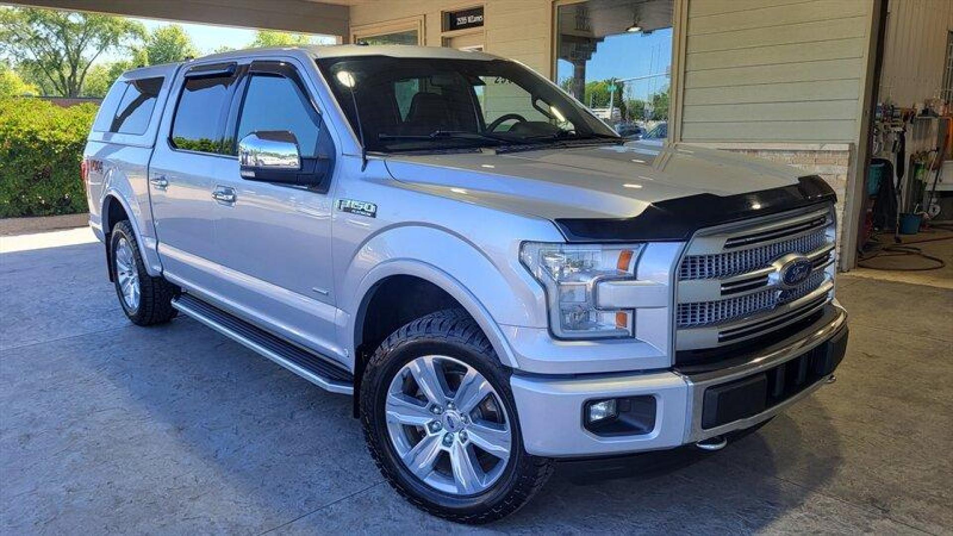 2015 Ingot Silver Metallic Ford F-150 Platinum (1FTEW1EG3FF) with an EcoBoost 3.5L Twin Turbo V6 365hp 420ft. lbs. engine, Automatic transmission, located at 25355 Eames Street, Channahon, IL, 60410, (815) 467-1807, 41.429108, -88.228432 - Photo#0