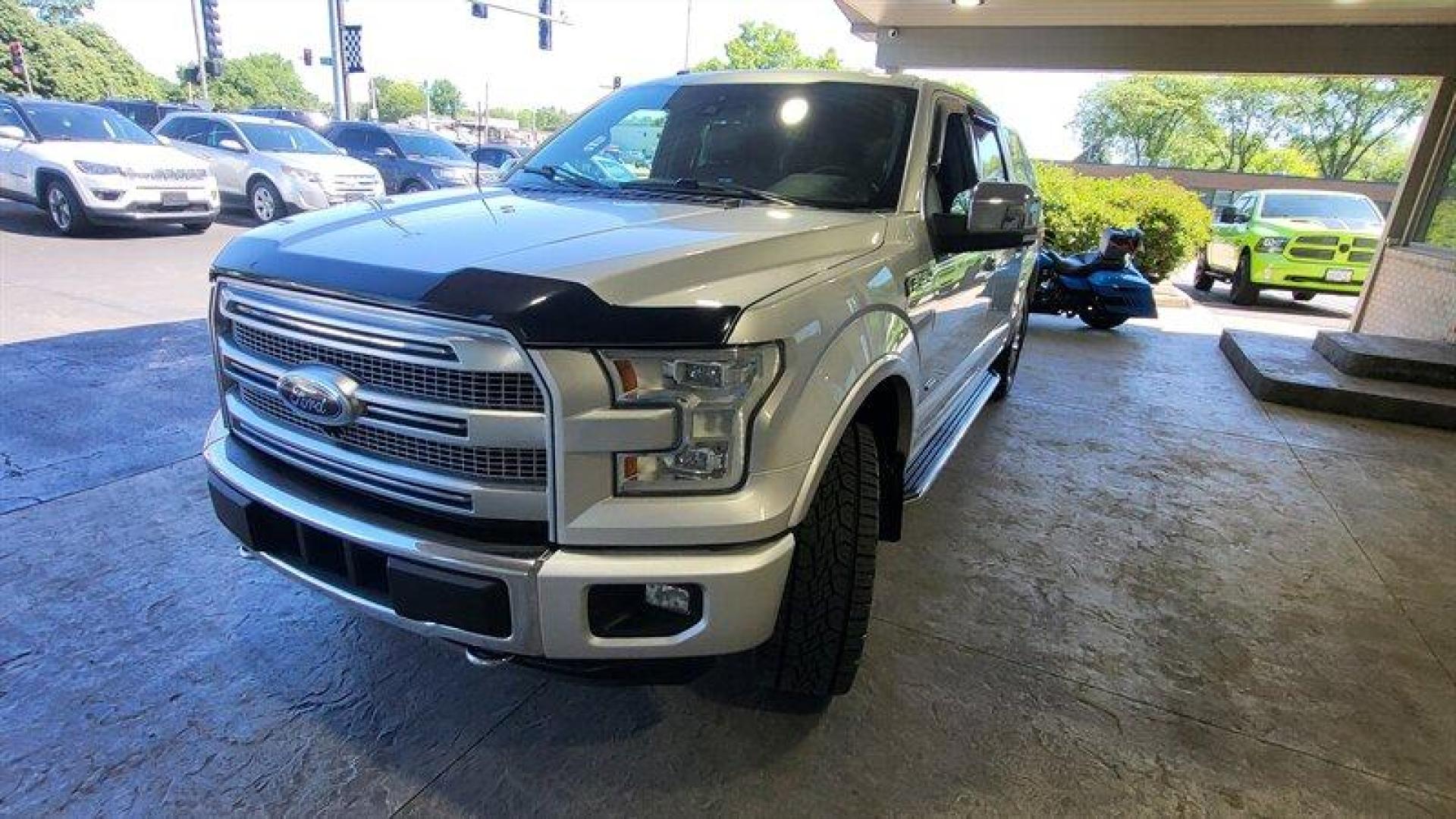 2015 Ingot Silver Metallic Ford F-150 Platinum (1FTEW1EG3FF) with an EcoBoost 3.5L Twin Turbo V6 365hp 420ft. lbs. engine, Automatic transmission, located at 25355 Eames Street, Channahon, IL, 60410, (815) 467-1807, 41.429108, -88.228432 - Photo#13