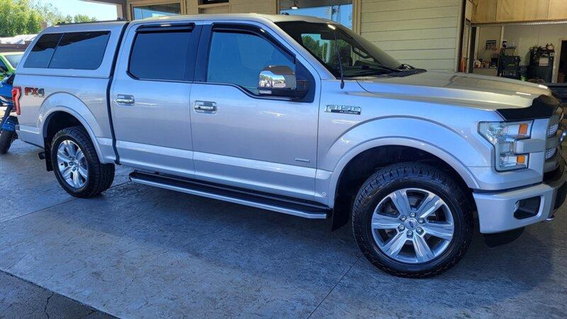 2015 Ingot Silver Metallic Ford F-150 Platinum (1FTEW1EG3FF) with an EcoBoost 3.5L Twin Turbo V6 365hp 420ft. lbs. engine, Automatic transmission, located at 25355 Eames Street, Channahon, IL, 60410, (815) 467-1807, 41.429108, -88.228432 - Photo#1