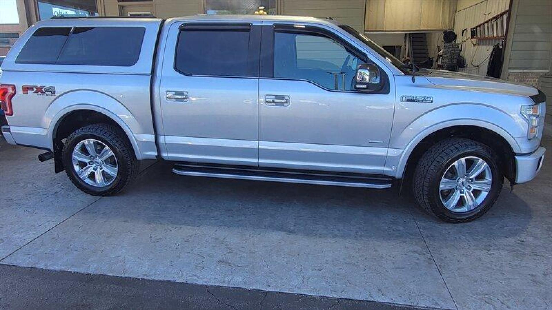 2015 Ingot Silver Metallic Ford F-150 Platinum (1FTEW1EG3FF) with an EcoBoost 3.5L Twin Turbo V6 365hp 420ft. lbs. engine, Automatic transmission, located at 25355 Eames Street, Channahon, IL, 60410, (815) 467-1807, 41.429108, -88.228432 - Photo#2