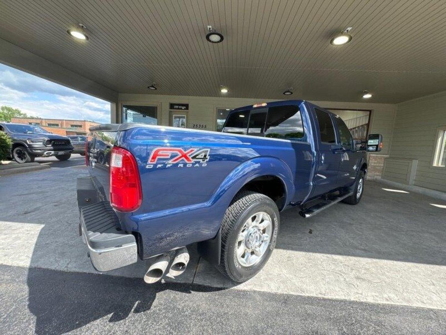 2012 Dark Blue Pearl Metallic Ford F-250 Lariat (1FT7W2BT9CE) with an Power Stroke 6.7L Biodiesel Turbo V8 400hp 800ft. engine, Automatic transmission, located at 25355 Eames Street, Channahon, IL, 60410, (815) 467-1807, 41.429108, -88.228432 - Photo#3