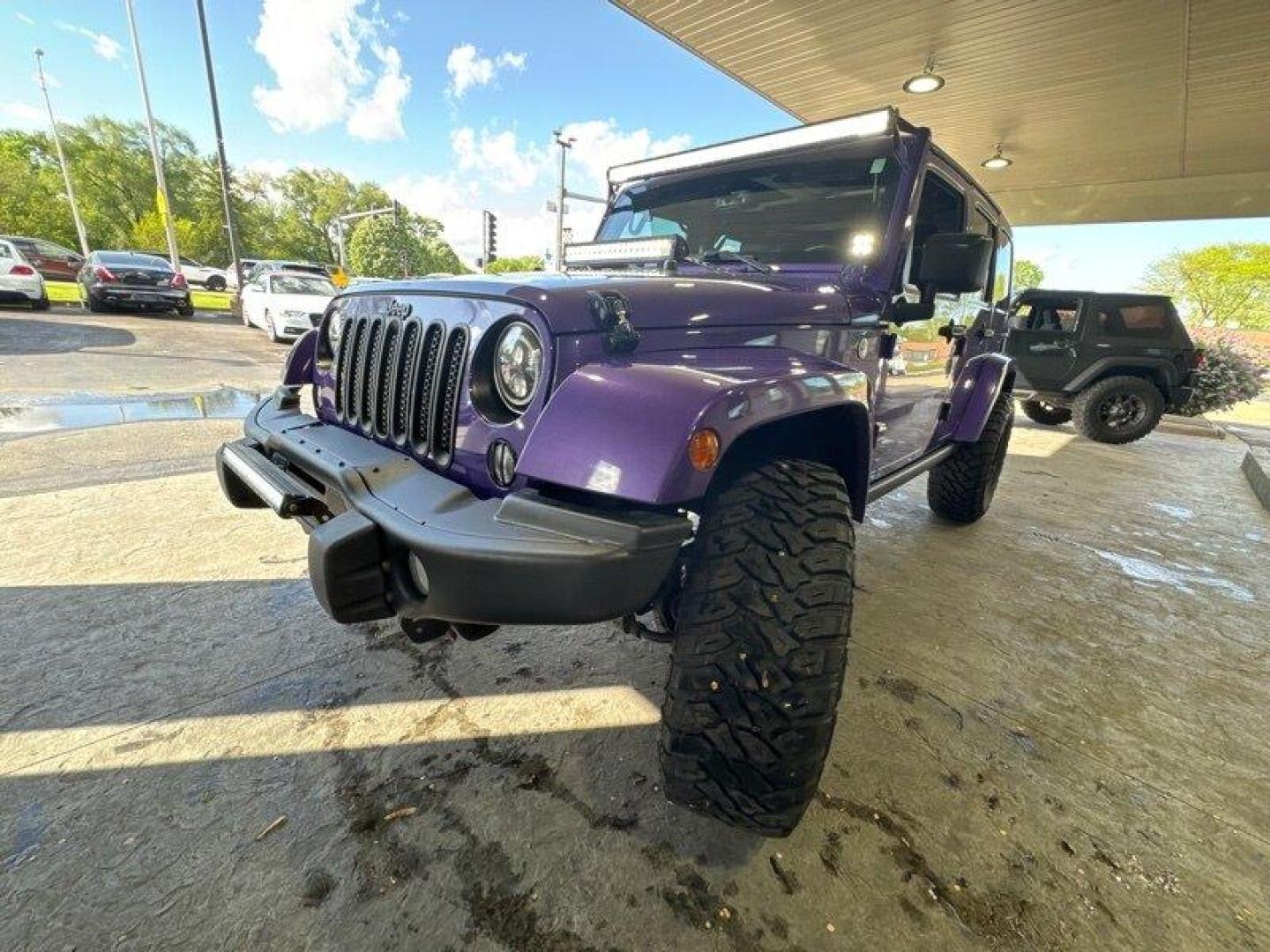 2016 Purple Jeep Wrangler Unlimited Sahara (1C4BJWEG3GL) with an 3.6L V6 285hp 260ft. lbs. engine, Automatic transmission, located at 25355 Eames Street, Channahon, IL, 60410, (815) 467-1807, 41.429108, -88.228432 - Looking for a vehicle that's as tough as it is stylish? Look no further than the 2016 Jeep Wrangler Unlimited Sahara Back Country! This rugged SUV is powered by a powerful 3.6L V6 engine that delivers an impressive 285hp and 260ft. lbs. of torque, giving you the power you need to tackle any terrain. - Photo#7