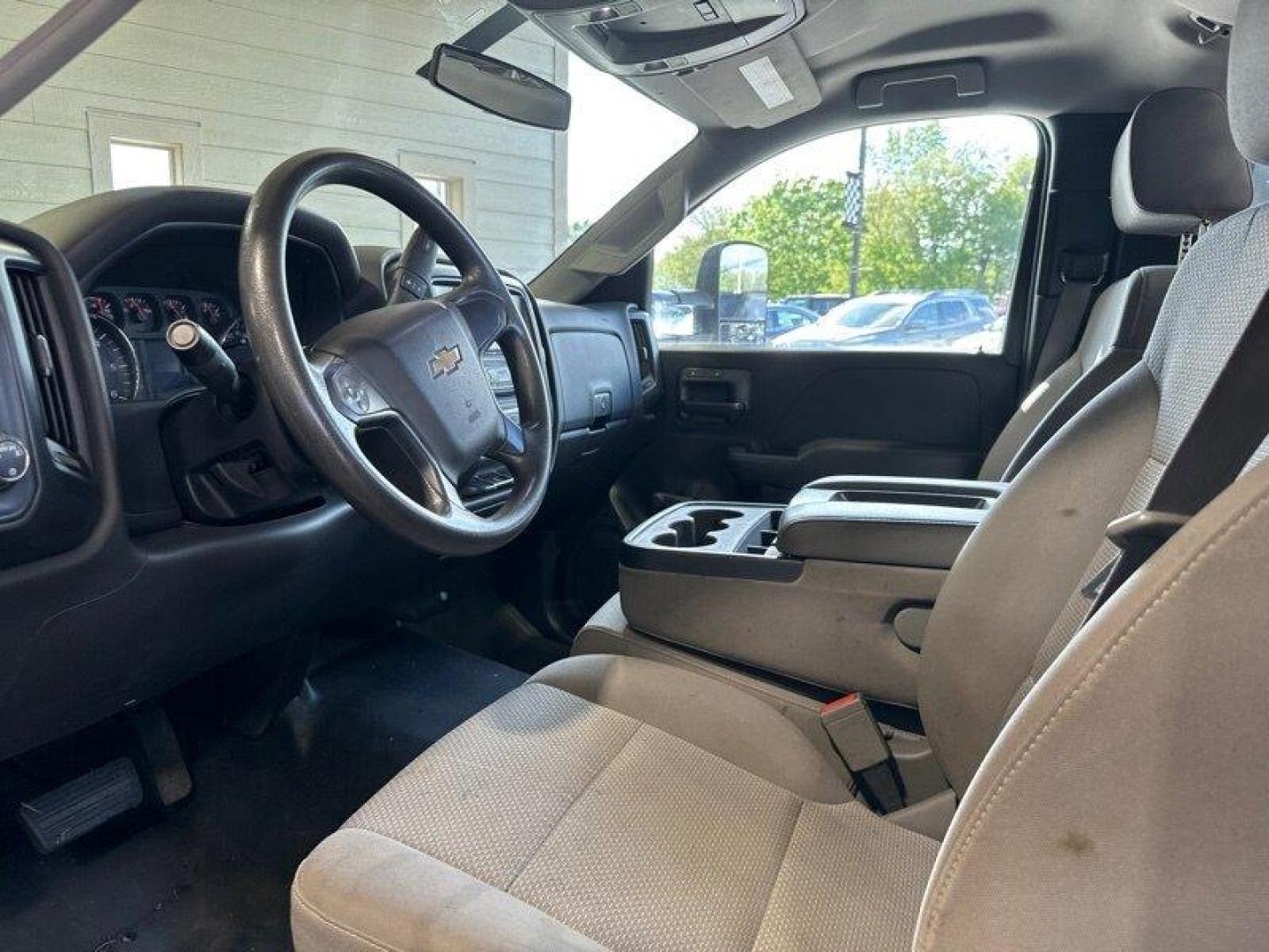 2015 White Chevrolet Silverado 3500HD CC Work Truck (1GB3CYCG4FF) with an 6.0L V8 322hp 380ft. lbs. engine, Automatic transmission, located at 25355 Eames Street, Channahon, IL, 60410, (815) 467-1807, 41.429108, -88.228432 - **11 FOOT MONROE STAKE BODY WITH SIDES** Introducing a sturdy and reliable pickup truck, the 2015 Chevrolet Silverado 3500HD CC Work Truck. This vehicle is equipped with a powerful 6.0L V8 engine that produces 322 horsepower and 380 foot-pounds of torque, making it a great choice for hauling heavy - Photo#10