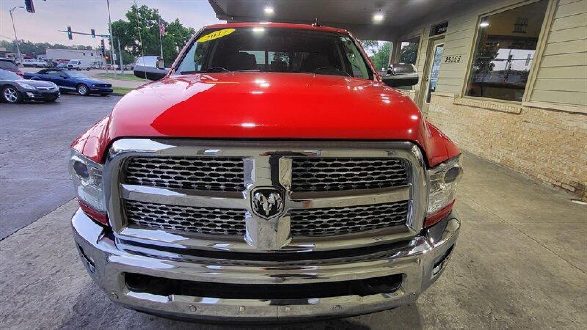 2017 Flame Red Clear Coat RAM 3500 Laramie (3C63R3MJ9HG) with an HEMI 6.4L V8 370hp 429ft. lbs. engine, Automatic transmission, located at 25355 Eames Street, Channahon, IL, 60410, (815) 467-1807, 41.429108, -88.228432 - Photo#10