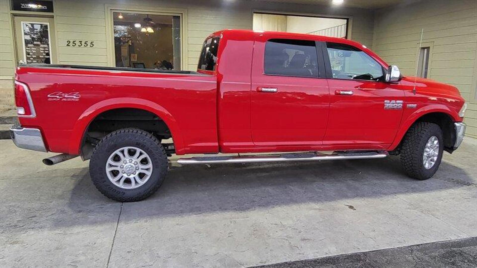 2017 Flame Red Clear Coat RAM 3500 Laramie (3C63R3MJ9HG) with an HEMI 6.4L V8 370hp 429ft. lbs. engine, Automatic transmission, located at 25355 Eames Street, Channahon, IL, 60410, (815) 467-1807, 41.429108, -88.228432 - Photo#2