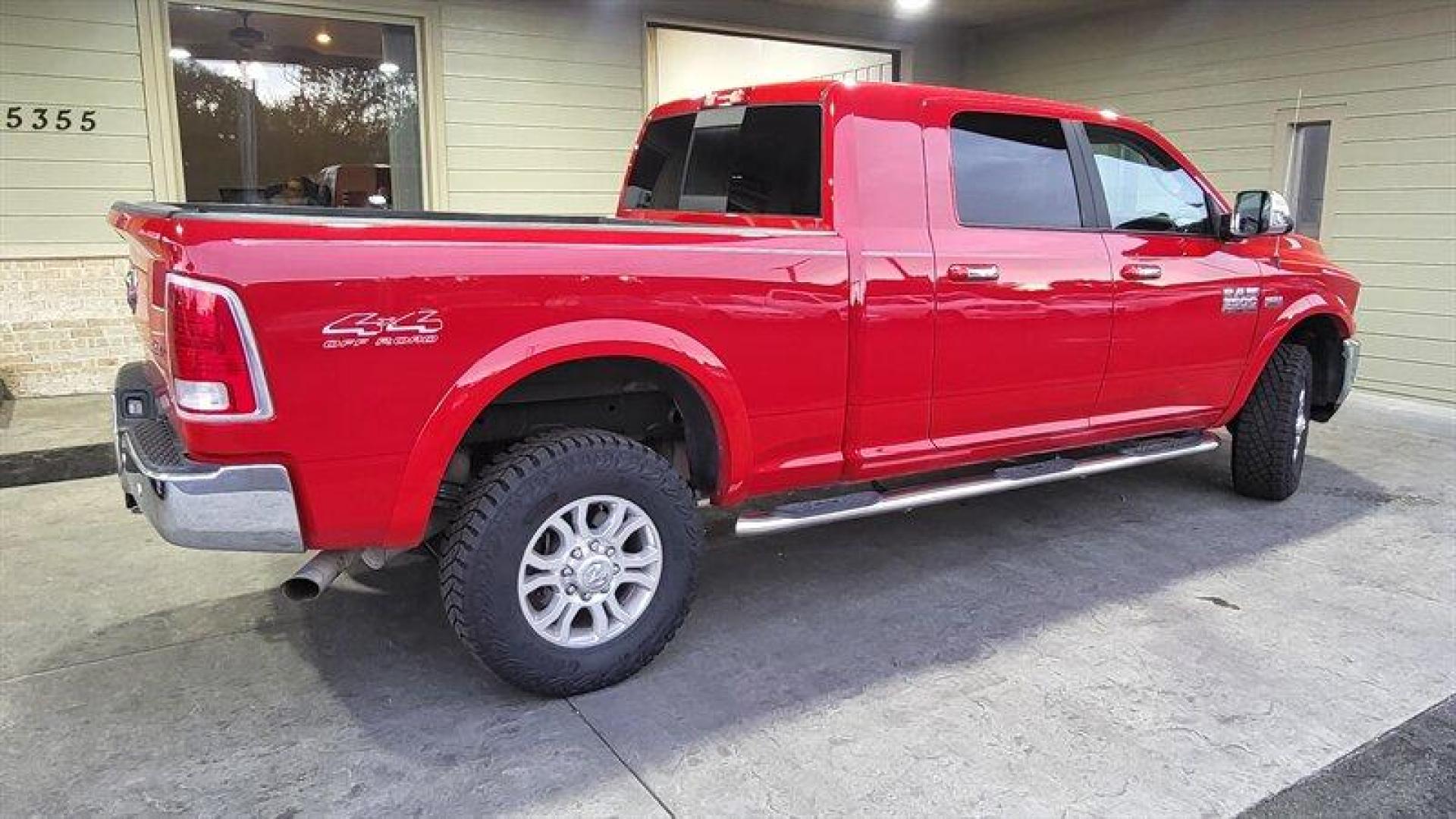 2017 Flame Red Clear Coat RAM 3500 Laramie (3C63R3MJ9HG) with an HEMI 6.4L V8 370hp 429ft. lbs. engine, Automatic transmission, located at 25355 Eames Street, Channahon, IL, 60410, (815) 467-1807, 41.429108, -88.228432 - Photo#3