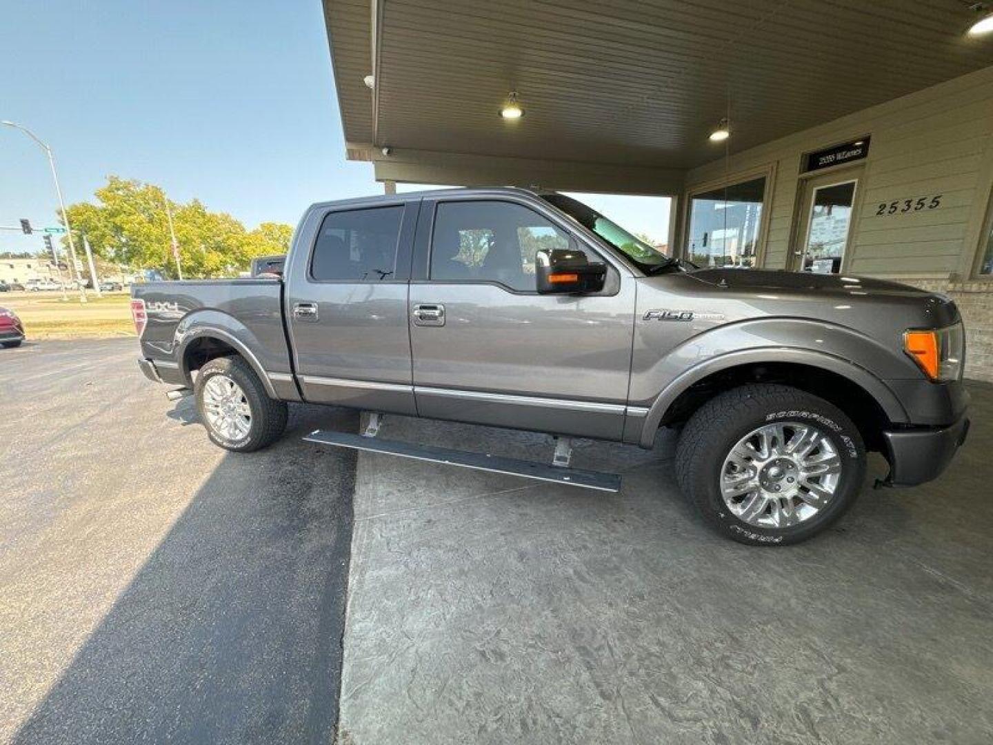 2011 Sterling Grey Metallic Ford F-150 Platinum (1FTFW1EF4BF) with an 5.0L Flex Fuel V8 360hp 380ft. lbs. engine, Automatic transmission, located at 25355 Eames Street, Channahon, IL, 60410, (815) 467-1807, 41.429108, -88.228432 - Are you ready to experience the ultimate in power, luxury, and capability? Look no further than this 2011 Ford F-150 Platinum. With a 5.0L Flex Fuel V8 engine, this truck packs a punch with 360 horsepower and 380 ft. lbs. of torque. But it's not just about performance - this truck is loaded with p - Photo#1