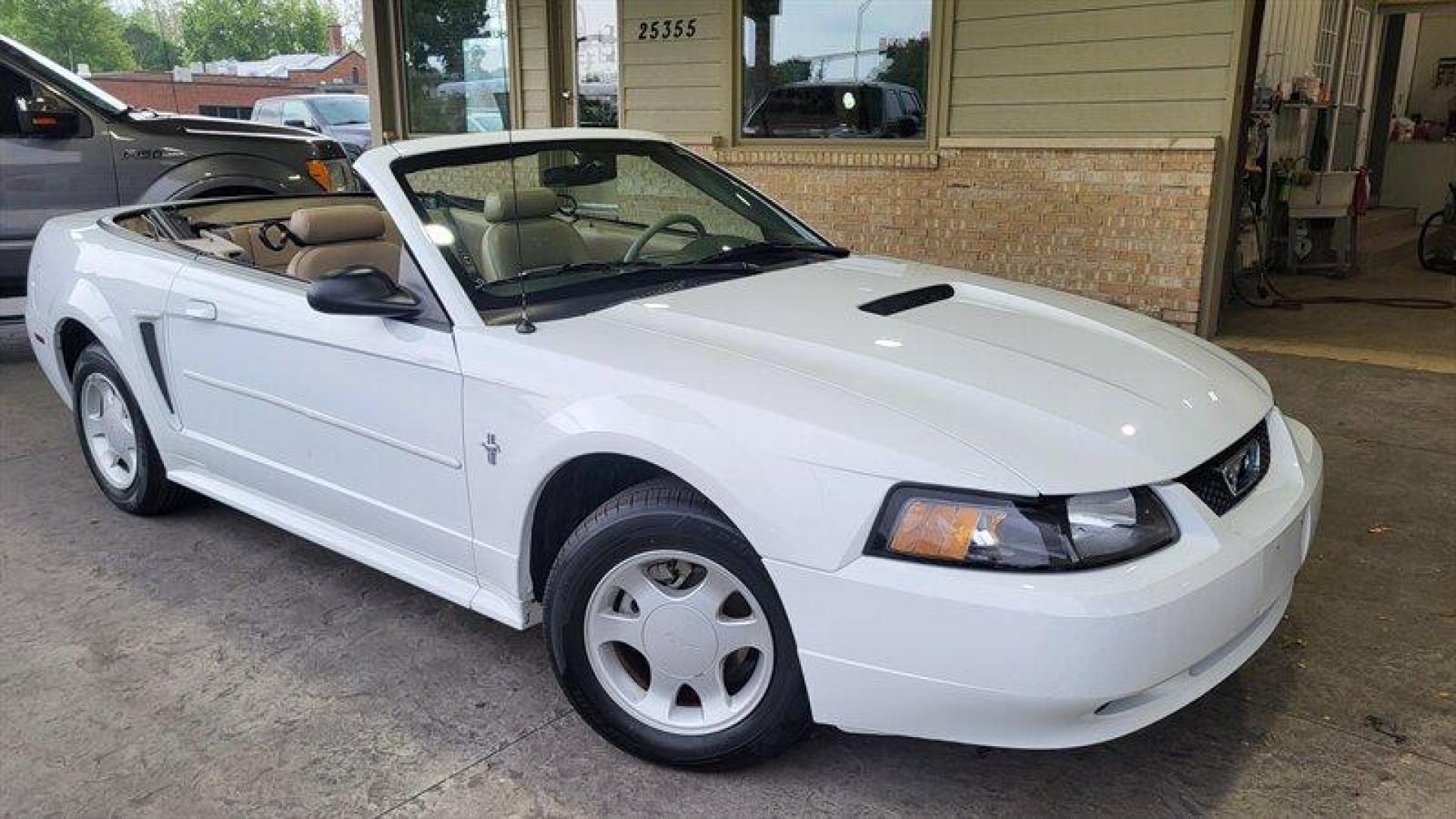 2001 Oxford White Clearcoat Ford Mustang V6 Premium (1FAFP44481F) with an 3L NA V6 overhead valves (OHV) 12V engine, Automatic transmission, located at 25355 Eames Street, Channahon, IL, 60410, (815) 467-1807, 41.429108, -88.228432 - Photo#0