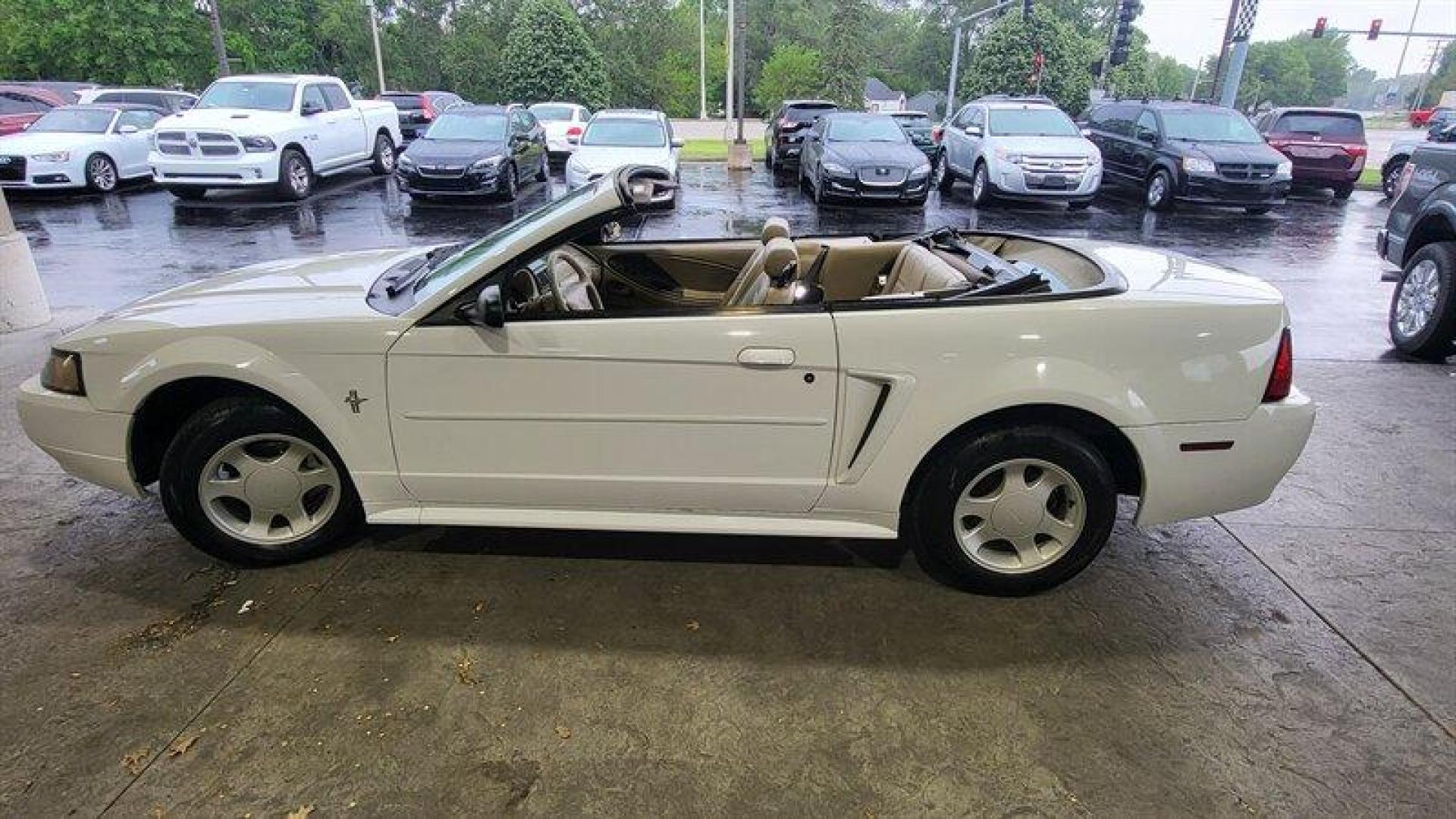 2001 Oxford White Clearcoat Ford Mustang V6 Premium (1FAFP44481F) with an 3L NA V6 overhead valves (OHV) 12V engine, Automatic transmission, located at 25355 Eames Street, Channahon, IL, 60410, (815) 467-1807, 41.429108, -88.228432 - Photo#9