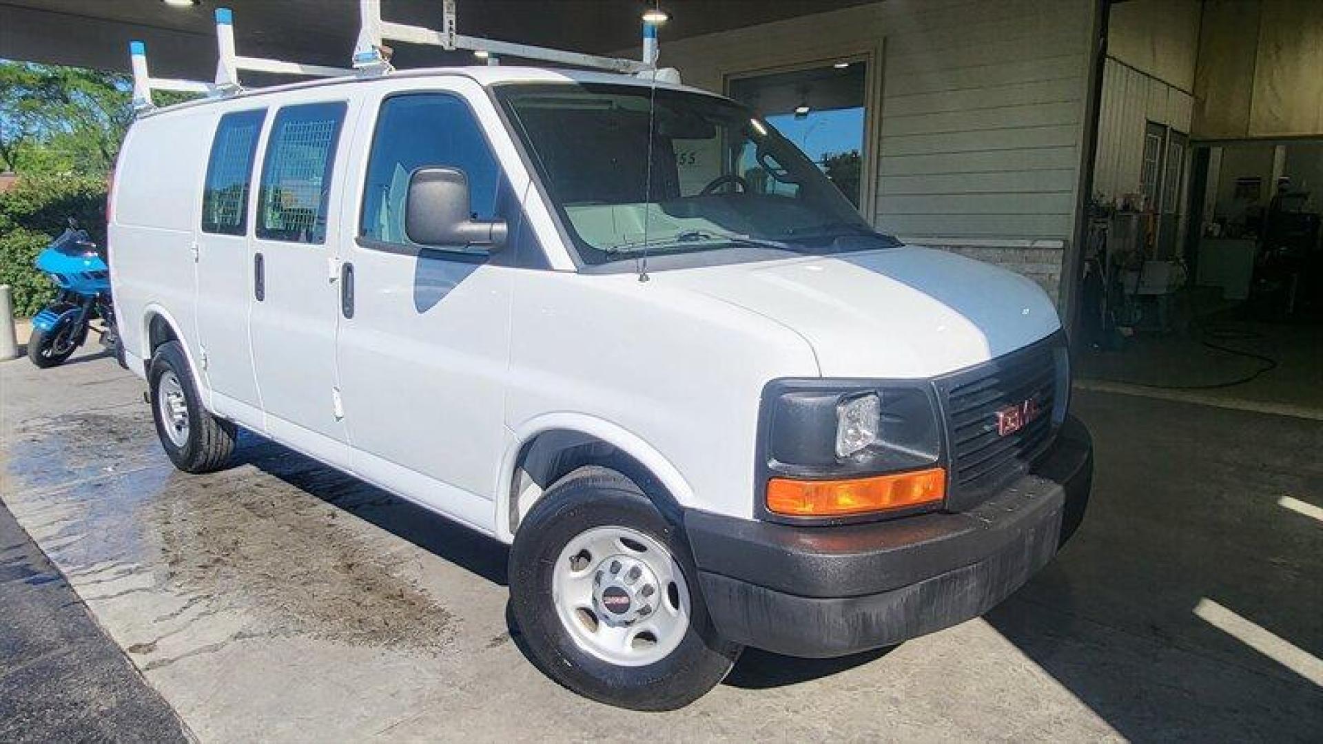 2017 Summit White GMC Savana Work Van (1GTW7AFF1H1) with an Vortec 4.8L V8 285hp 295ft. lbs. engine, Automatic transmission, located at 25355 Eames Street, Channahon, IL, 60410, (815) 467-1807, 41.429108, -88.228432 - Introducing the 2017 GMC Savana 2500, the ultimate powerhouse van for all your heavy-duty needs! With a Vortec 4.8L V8 engine that boasts a whopping 285 horsepower and 295 ft. lbs. of torque, this beast can handle anything you throw at it. And don't even get us started on the factory default feature - Photo#0