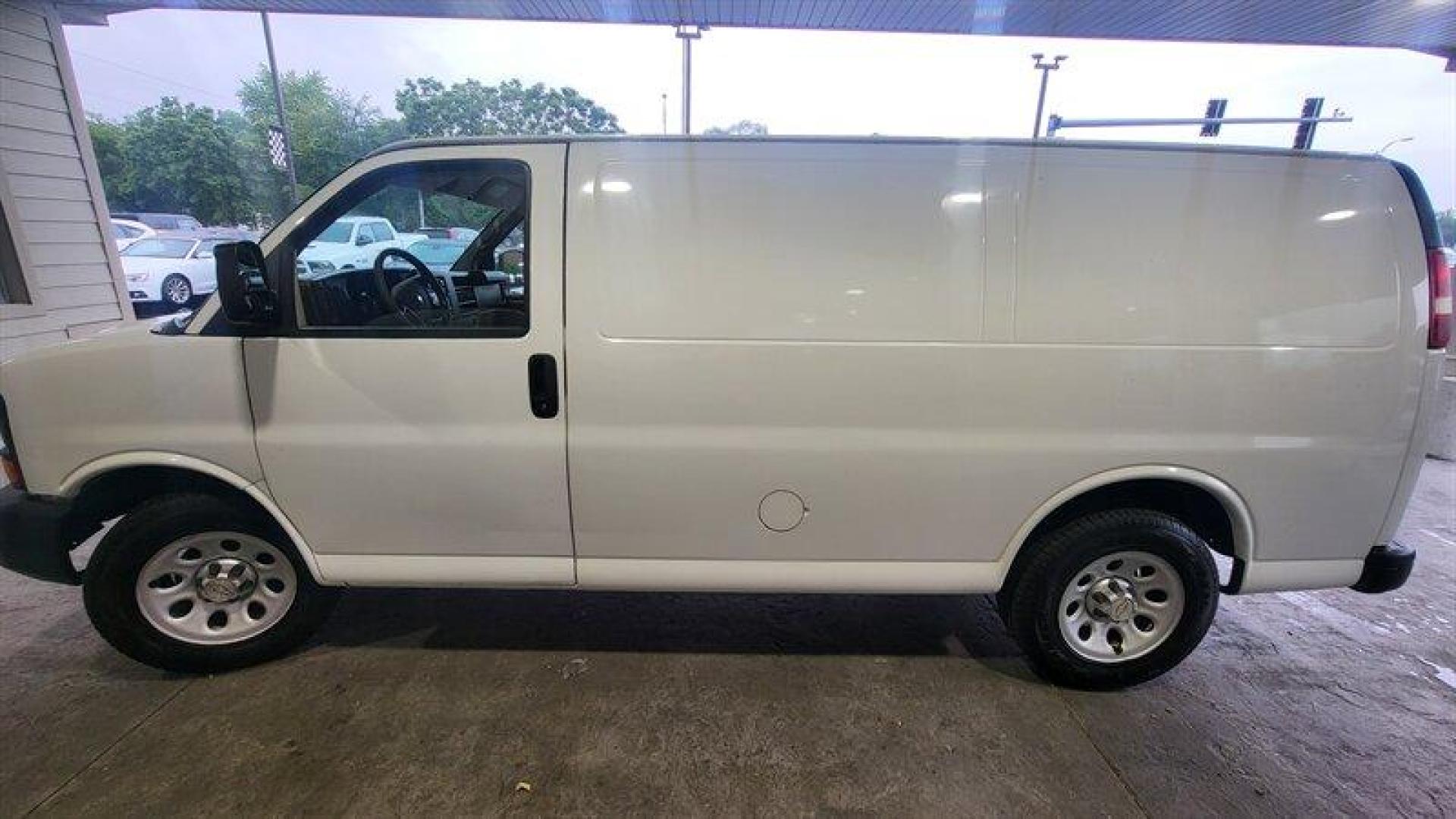 2011 Summit White Chevrolet Express Work Van Cargo (1GCSGAFX2B1) with an Vortec 4.3L V6 195hp 260ft. lbs. engine, Automatic transmission, located at 25355 Eames Street, Channahon, IL, 60410, (815) 467-1807, 41.429108, -88.228432 - Introducing the 2011 Chevrolet Express 1500, a reliable and spacious van that is perfect for both personal and commercial use. Powered by a Vortec 4.3L V6 engine that delivers 195 horsepower and 260ft. lbs. of torque, this van offers a smooth and efficient ride. The exterior of this van is finishe - Photo#10