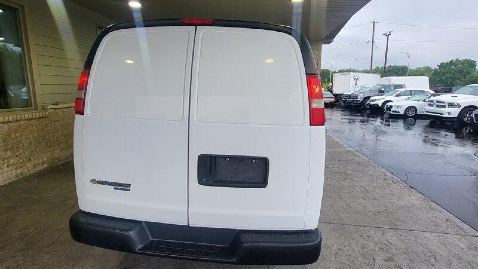 2011 Summit White Chevrolet Express Work Van Cargo (1GCSGAFX2B1) with an Vortec 4.3L V6 195hp 260ft. lbs. engine, Automatic transmission, located at 25355 Eames Street, Channahon, IL, 60410, (815) 467-1807, 41.429108, -88.228432 - Introducing the 2011 Chevrolet Express 1500, a reliable and spacious van that is perfect for both personal and commercial use. Powered by a Vortec 4.3L V6 engine that delivers 195 horsepower and 260ft. lbs. of torque, this van offers a smooth and efficient ride. The exterior of this van is finishe - Photo#6