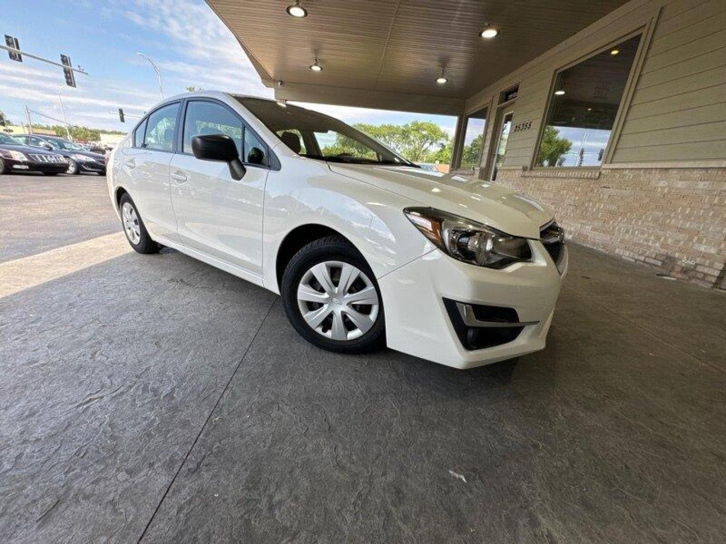 2016 Crystal White Pearl Subaru Impreza 2.0i (JF1GJAA65GH) with an 2.0L H4 148hp 145ft. lbs. engine, Automatic transmission, located at 25355 Eames Street, Channahon, IL, 60410, (815) 467-1807, 41.429108, -88.228432 - Introducing the 2016 Subaru Impreza 2.0i, a car that's perfect for anyone who wants a stylish and reliable ride. With less than 29,000 miles on the odometer, this vehicle has been gently used and is ready to take on many more adventures. Under the hood, you'll find a powerful 2.0L H4 engine that b - Photo#0