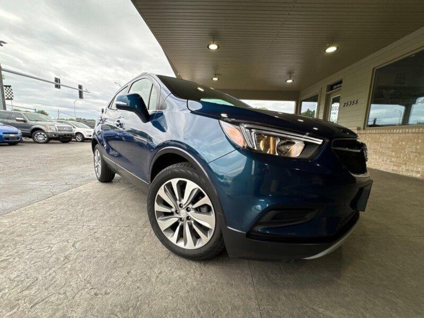 2019 Deep Azure Metallic Buick Encore Preferred (KL4CJASB4KB) with an Ecotec 1.4L Turbo I4 138hp 148ft. lbs. engine, Automatic transmission, located at 25355 Eames Street, Channahon, IL, 60410, (815) 467-1807, 41.429108, -88.228432 - Introducing the 2019 Buick Encore Preferred - a compact SUV that packs a powerful punch! With its Ecotec 1.4L Turbo I4 engine, this ride boasts an impressive 138 horsepower and 148 foot-pounds of torque. And with less than 25,000 miles on it, this baby has barely been broken in yet! But power isn't - Photo#0