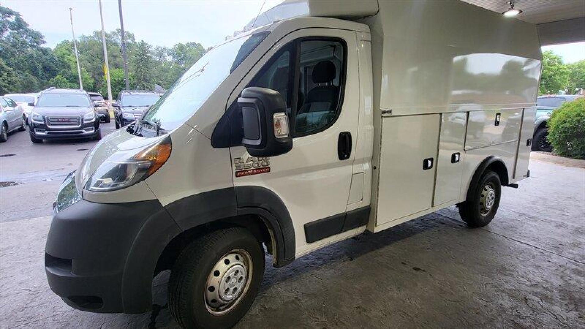 2017 White RAM ProMaster Low Roof 136 WB (3C7WRVKG7HE) with an Pentastar 3.6L V6 280hp 260ft. lbs. engine, Automatic transmission, located at 25355 Eames Street, Channahon, IL, 60410, (815) 467-1807, 41.429108, -88.228432 - ** 12 FOOT KNAPHEIDE ENCLOSED PLUMBERS UTILITY BODY. ** Introducing the 2017 RAM ProMaster 3500 136 WB, a reliable and sturdy cargo van designed to cater to all your business needs. Powered by a Pentastar 3.6L V6 engine, it boasts a maximum output of 280 horsepower and 260 ft-lbs of torque. With onl - Photo#9