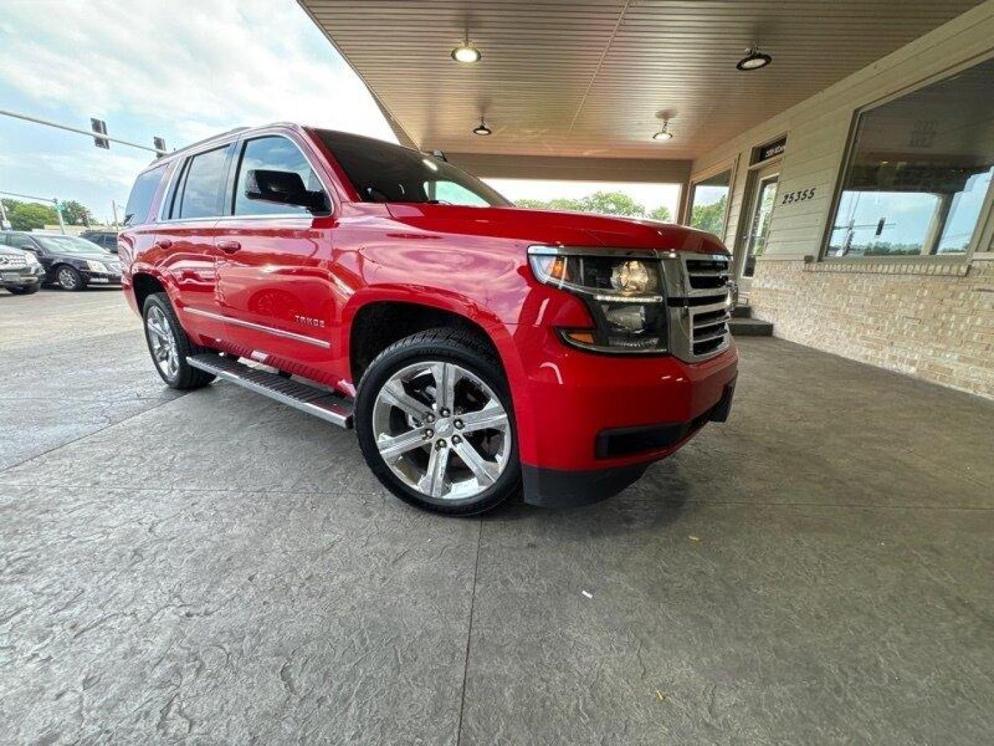 2017 Victory Red Chevrolet Tahoe LT (1GNSKBKC3HR) with an EcoTec3 5.3L Flex Fuel V8 355hp 383ft. lbs. engine, Automatic transmission, located at 25355 Eames Street, Channahon, IL, 60410, (815) 467-1807, 41.429108, -88.228432 - Hey there, car lovers! Feast your eyes on this bad boy - the 2017 Chevrolet Tahoe LT. This baby is powered by an EcoTec3 5.3L Flex Fuel V8 engine that churns out a whopping 355 horsepower and 383 feet-pound of torque. That's right, you heard it correctly - this SUV means business. But wait, there's - Photo#0