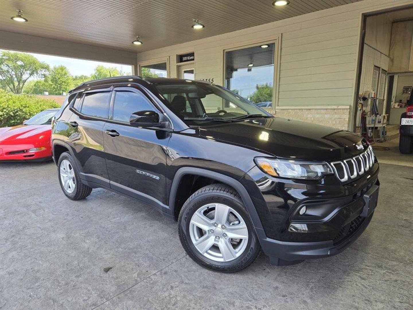 2022 Granite Crystal Metallic Clear Coat Jeep Compass Latitude (3C4NJDBB7NT) with an 2.4 engine, Automatic transmission, located at 25355 Eames Street, Channahon, IL, 60410, (815) 467-1807, 41.429108, -88.228432 - Photo#0