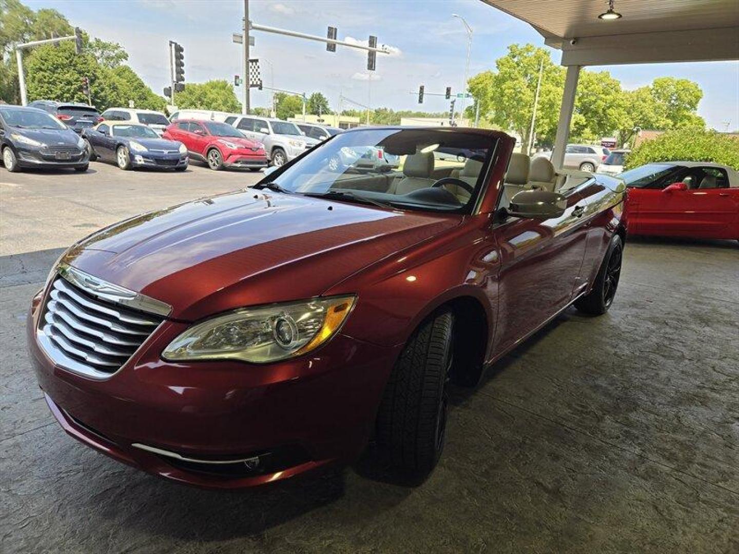 2011 Deep Cherry Red Crystal Pearl Coat Chrysler 200 Limited (1C3BC7EG0BN) with an Pentastar 3.6L Flex Fuel V6 283hp 260ft. lbs. engine, Automatic transmission, located at 25355 Eames Street, Channahon, IL, 60410, (815) 467-1807, 41.429108, -88.228432 - Ladies and gentlemen, feast your eyes on the 2011 Chrysler 200 Limited! This beauty is powered by a Pentastar 3.6L Flex Fuel V6 engine that packs a punch with 283 horsepower and 260 ft. lbs. of torque. You'll feel like a race car driver cruising down the highway in this bad boy. But wait, there's m - Photo#8