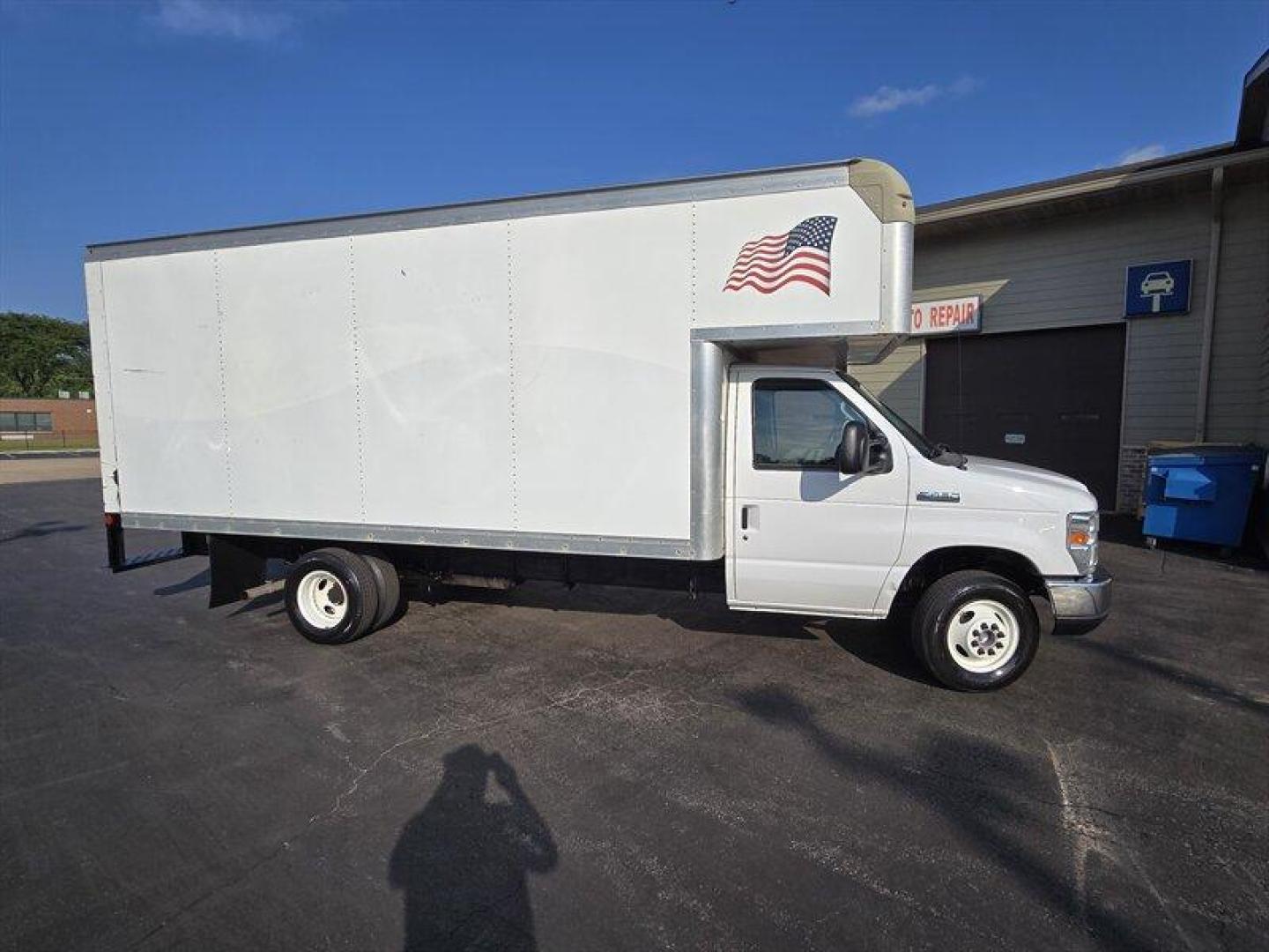 2017 White Ford E-Series Van (1FDXE4FS7HD) with an 6.8 engine, Automatic transmission, located at 25355 Eames Street, Channahon, IL, 60410, (815) 467-1807, 41.429108, -88.228432 - ** 6.8 V-10, 16 FOOT BOX FULLY SERVICED AND READY TO WORK. ** BOX DIMENTIONS 16 FOOT LONG, 94 INCHES WIDE, 87 INCHES TALL, ATTIC IS 94 INCHES WIDE, 37 INCHES TALL, 51 INCHES LONG. Introducing the 2017 Ford E-Series Van, a versatile and reliable vehicle that is perfect for a variety of applications. - Photo#1